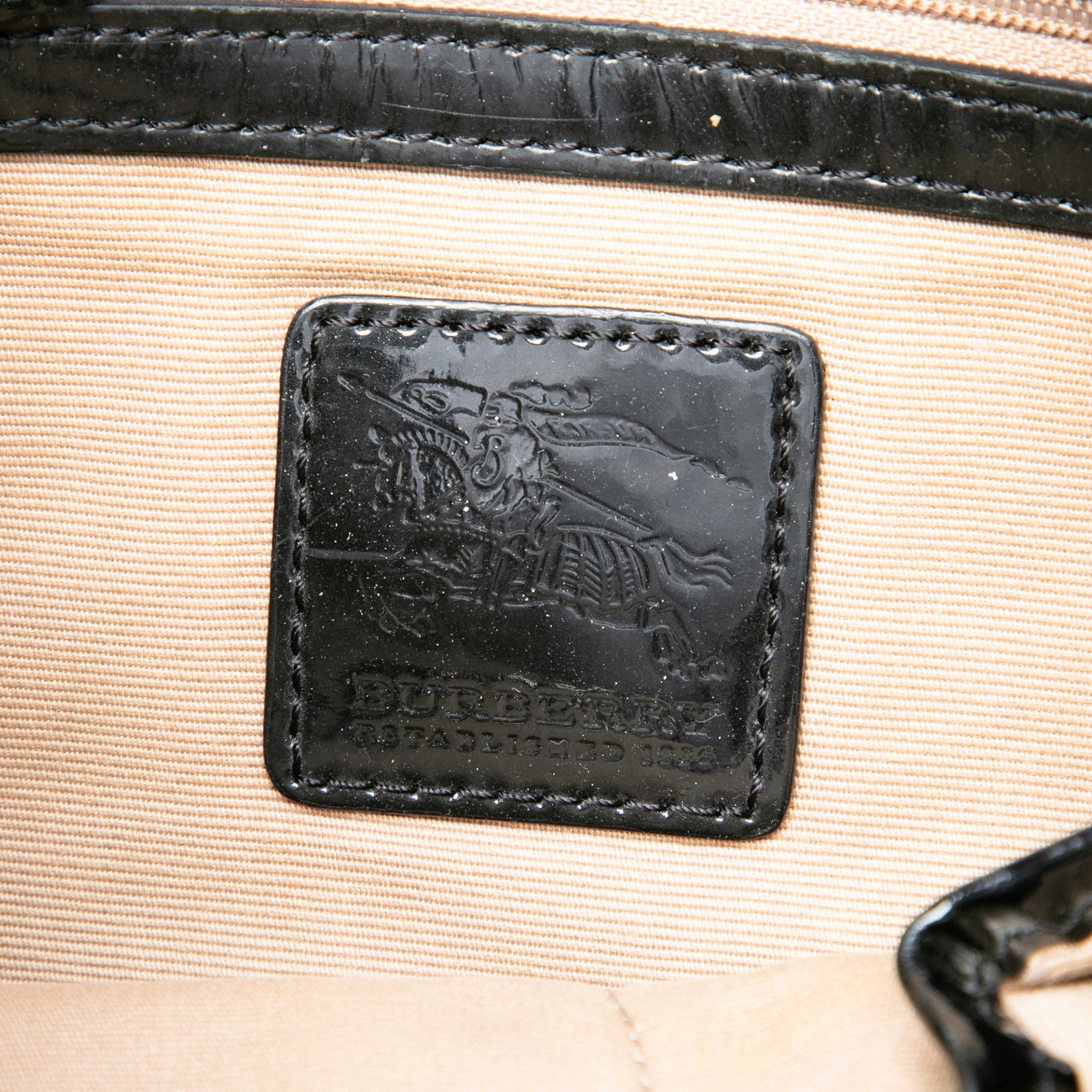 Burberry Supernova Check Coated Canvas Dryden Crossbody, från Luxclusif, i färgen beige. Klicka för att öppna bilden i stort format