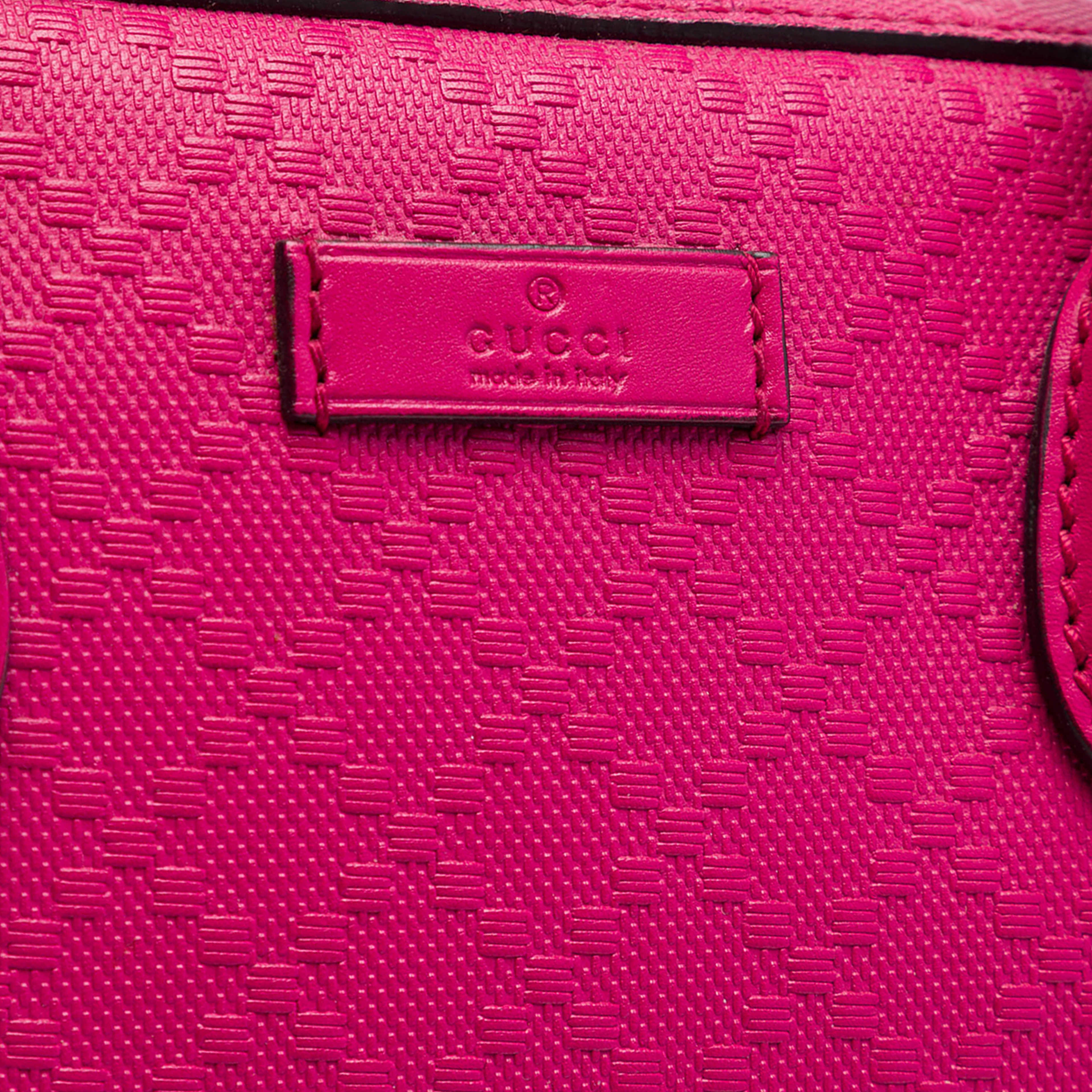 Gucci Diamante Bright Calfskin Satchel, från Luxclusif, i färgen rosa. Klicka för att öppna bilden i stort format