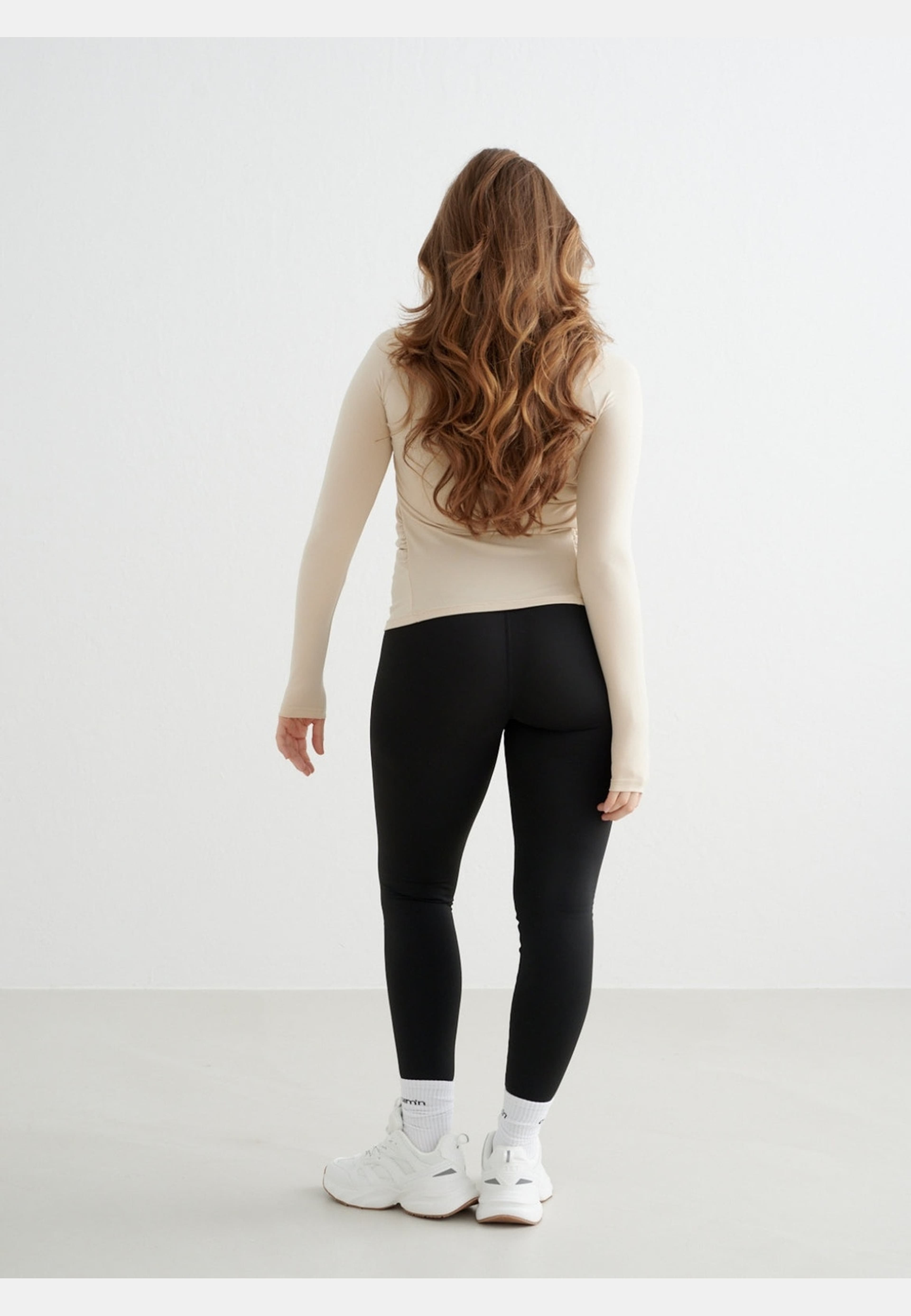 Café Au Lait Soft Basic Maternity Long Sleeve