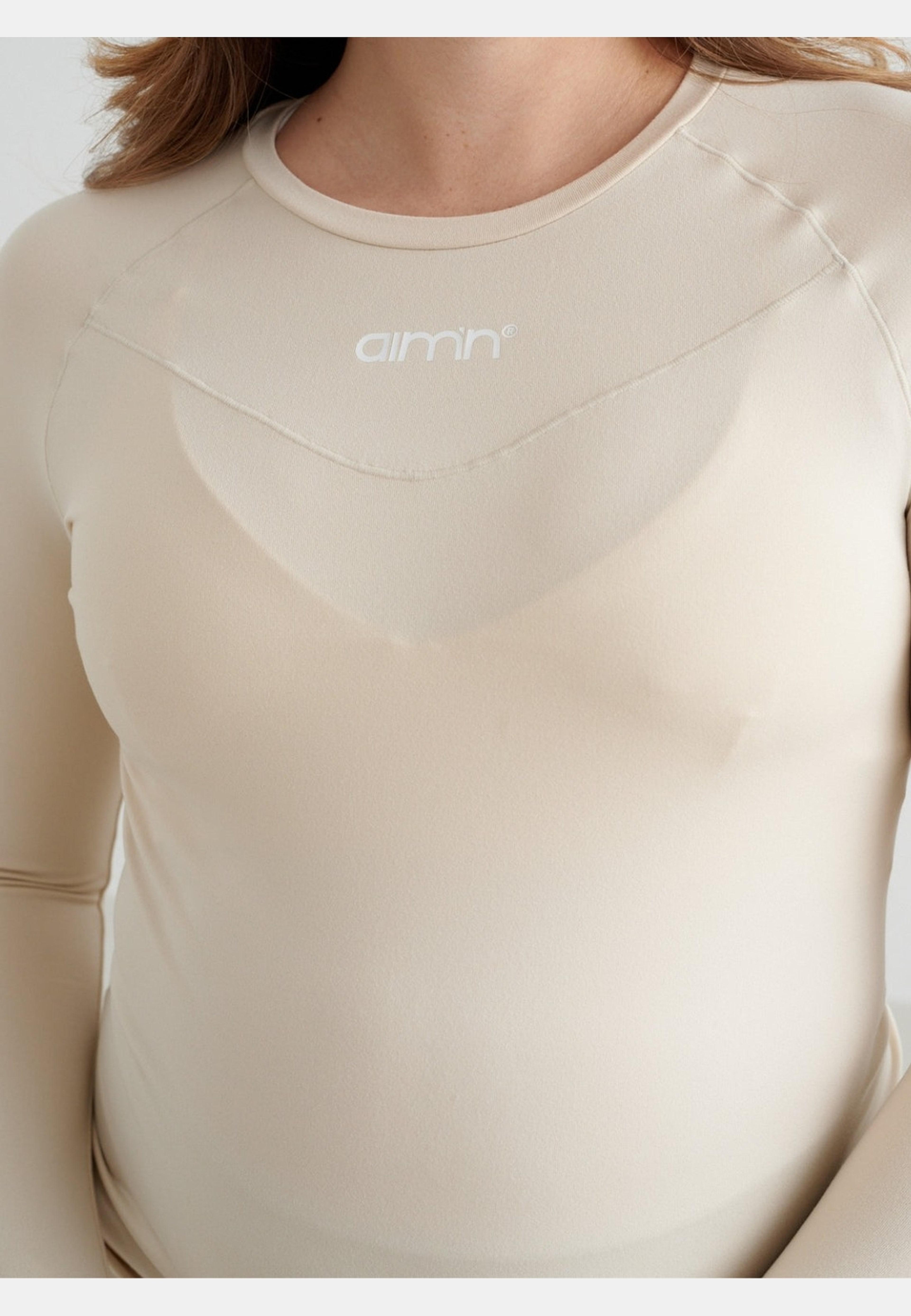 Café Au Lait Soft Basic Maternity Long Sleeve