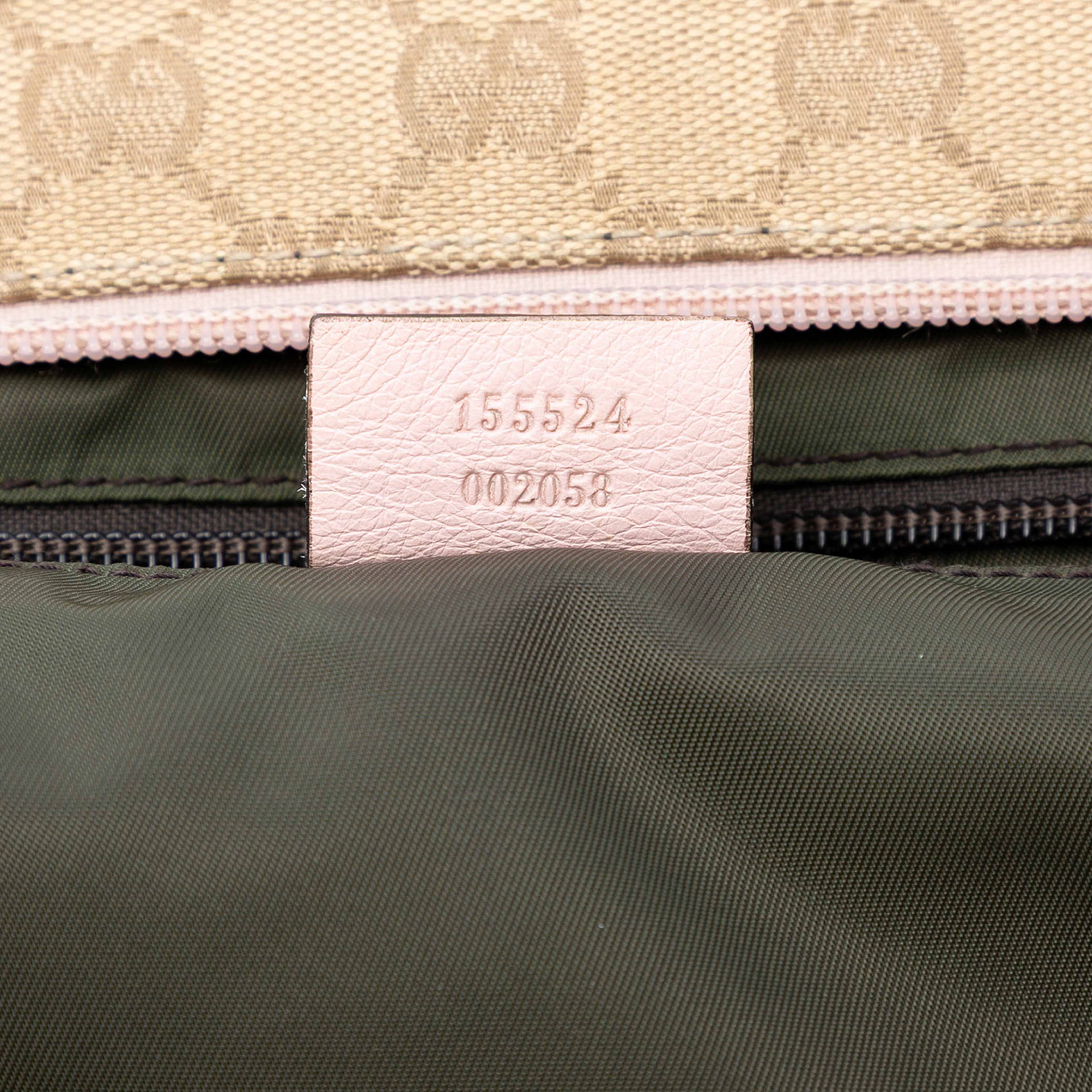 Gucci Gg Canvas Web Tote, från Luxclusif, i färgen beige. Klicka för att öppna bilden i stort format