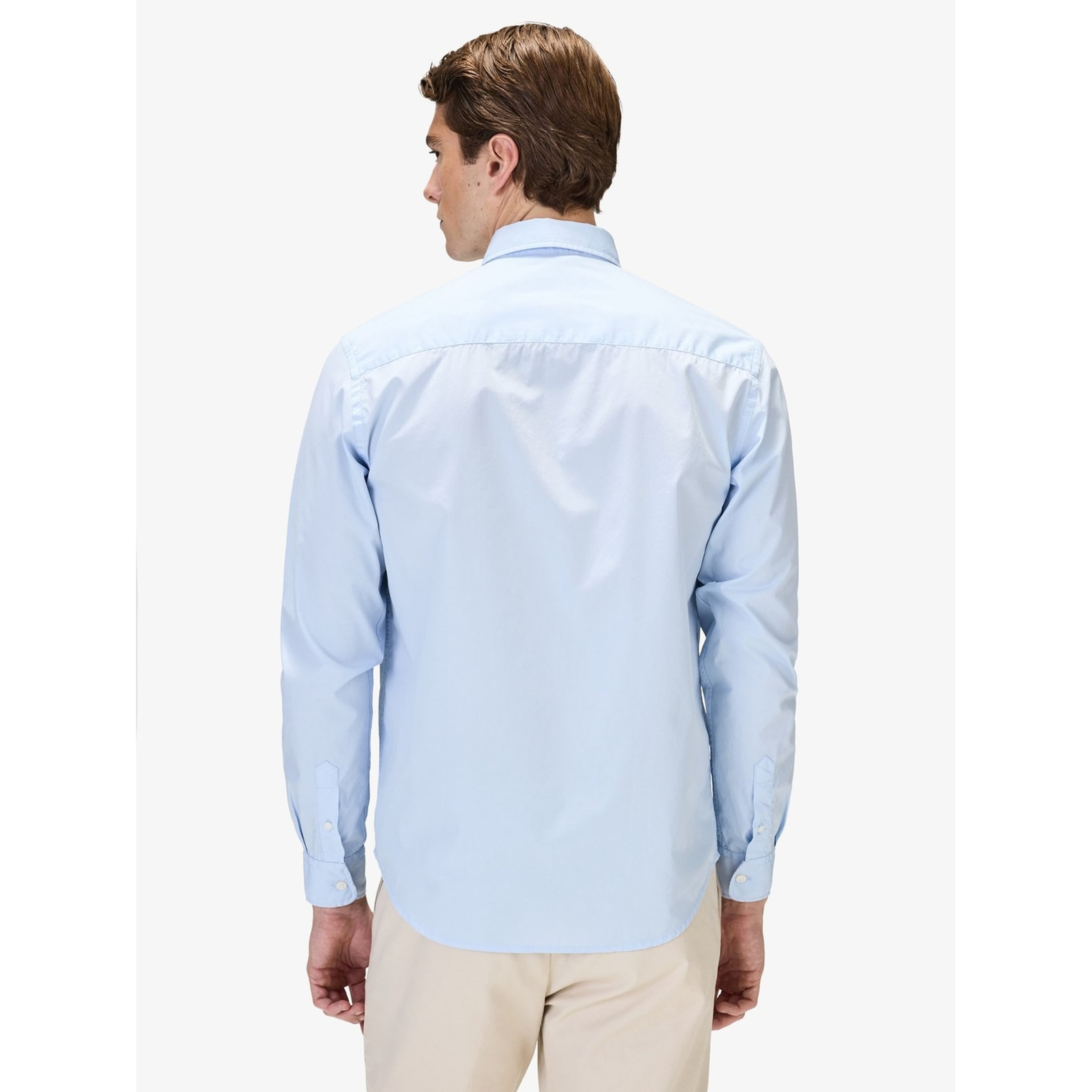 Cotton Poplin Solid Casual Shirt (mylan), från John Henric, i färgen blue. Klicka för att öppna bilden i stort format