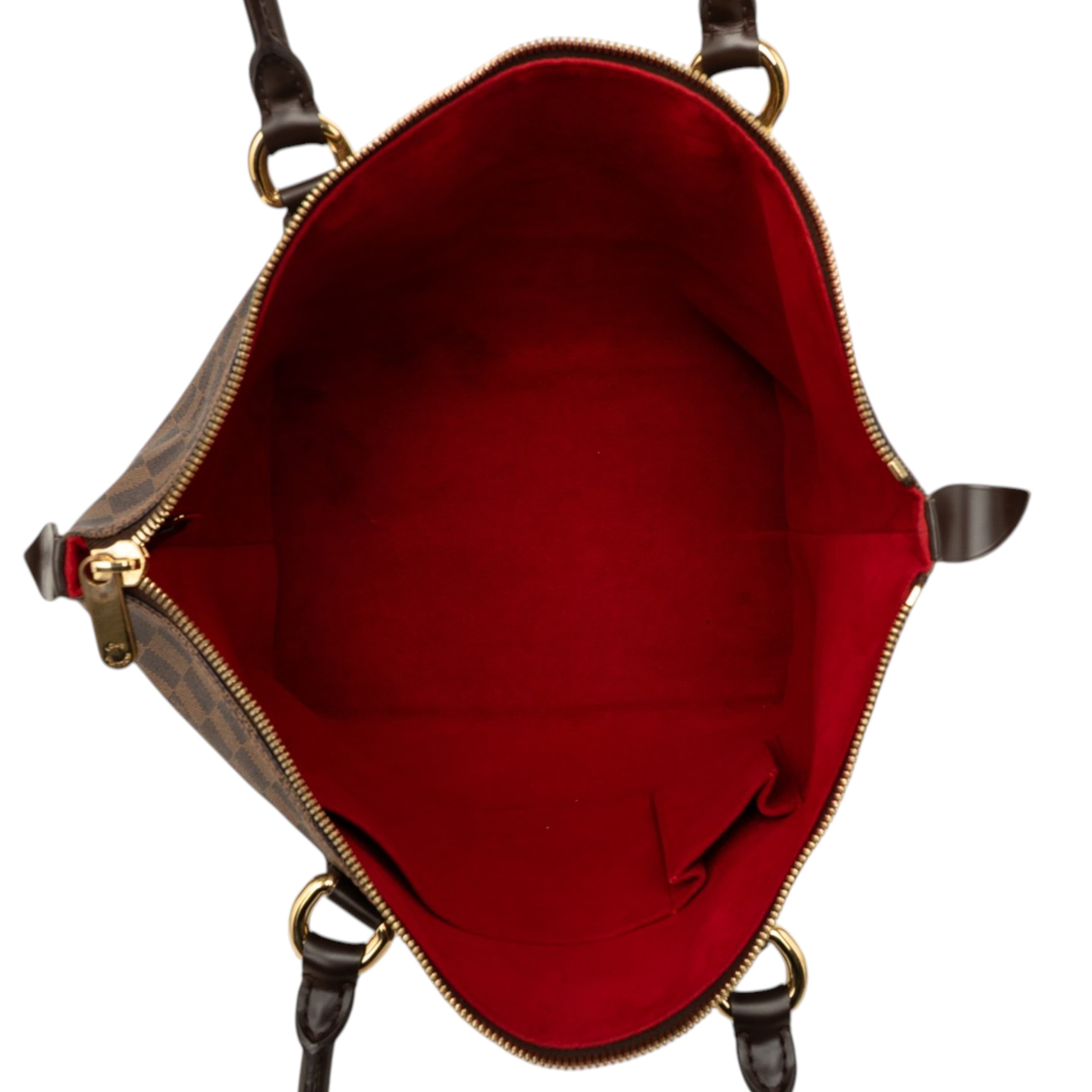 Louis Vuitton Damier Ebene Saleya Mm, från Luxclusif, i färgen brun. Klicka för att öppna bilden i stort format