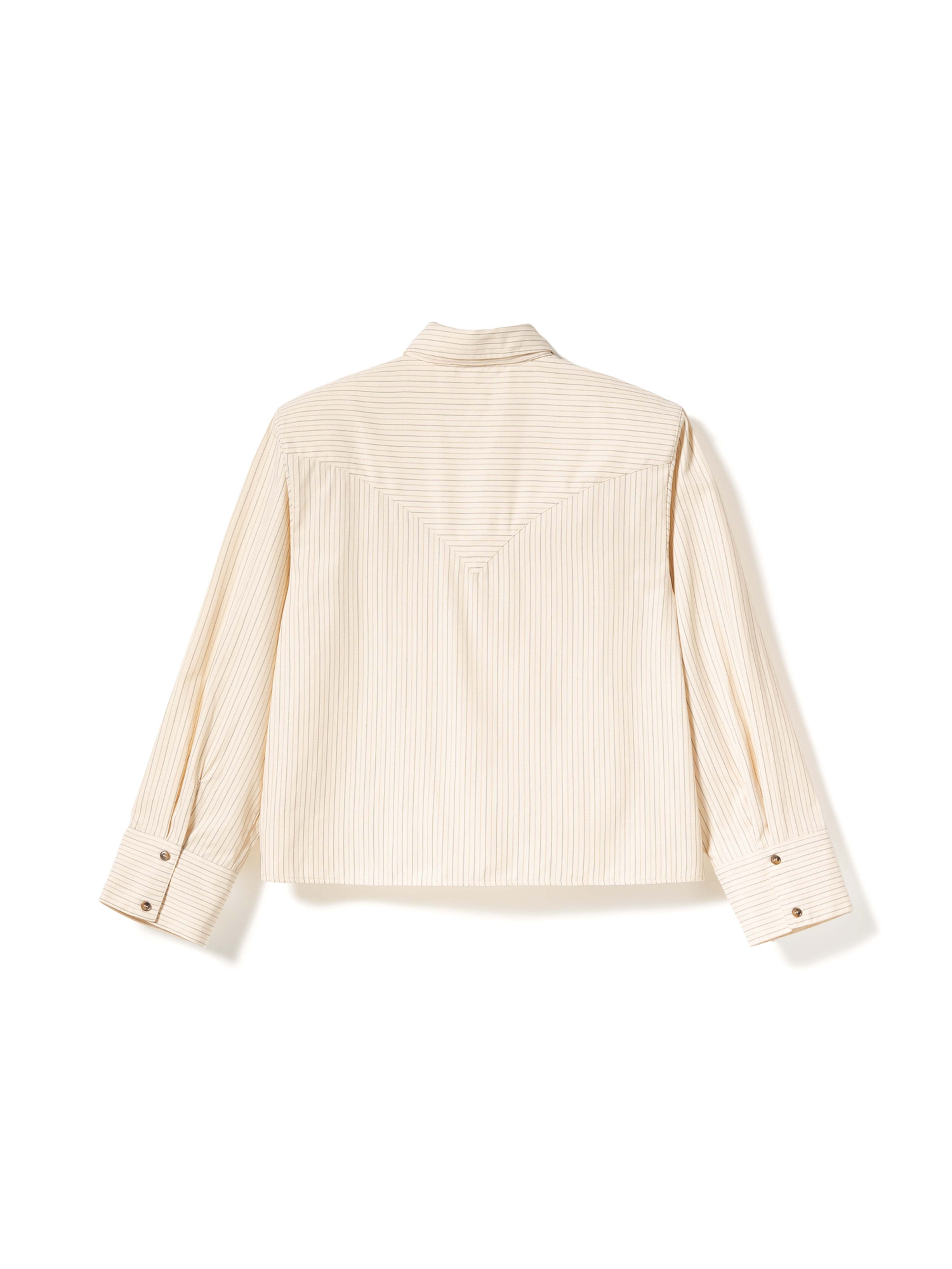 N-myra Shirt - Donnie Cream Stripe, från Noella, i färgen donnie cream stripe. Klicka för att öppna bilden i stort format