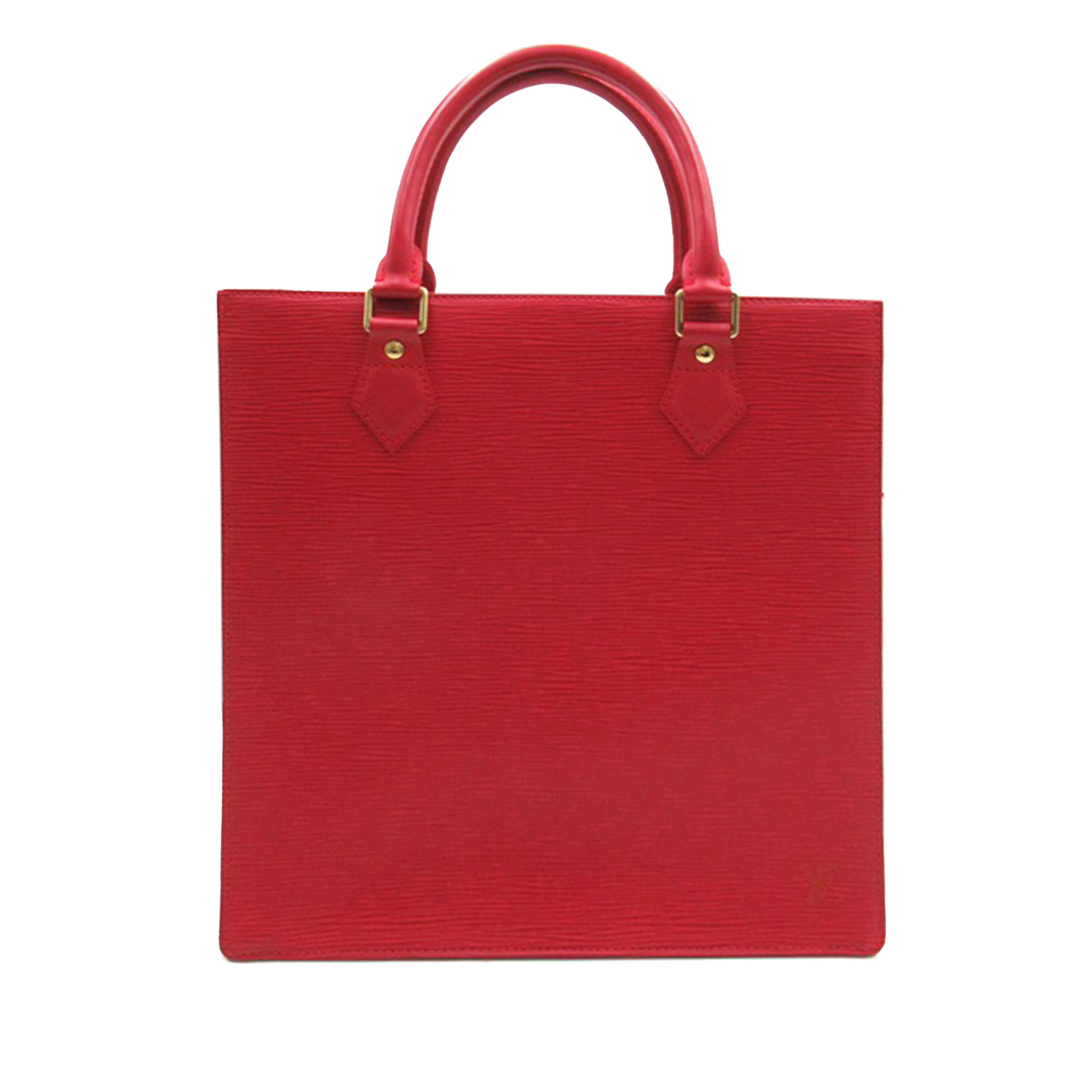 Louis Vuitton Epi Sac Plat Pm, från Luxclusif, i färgen red. Klicka för att öppna bilden i stort format