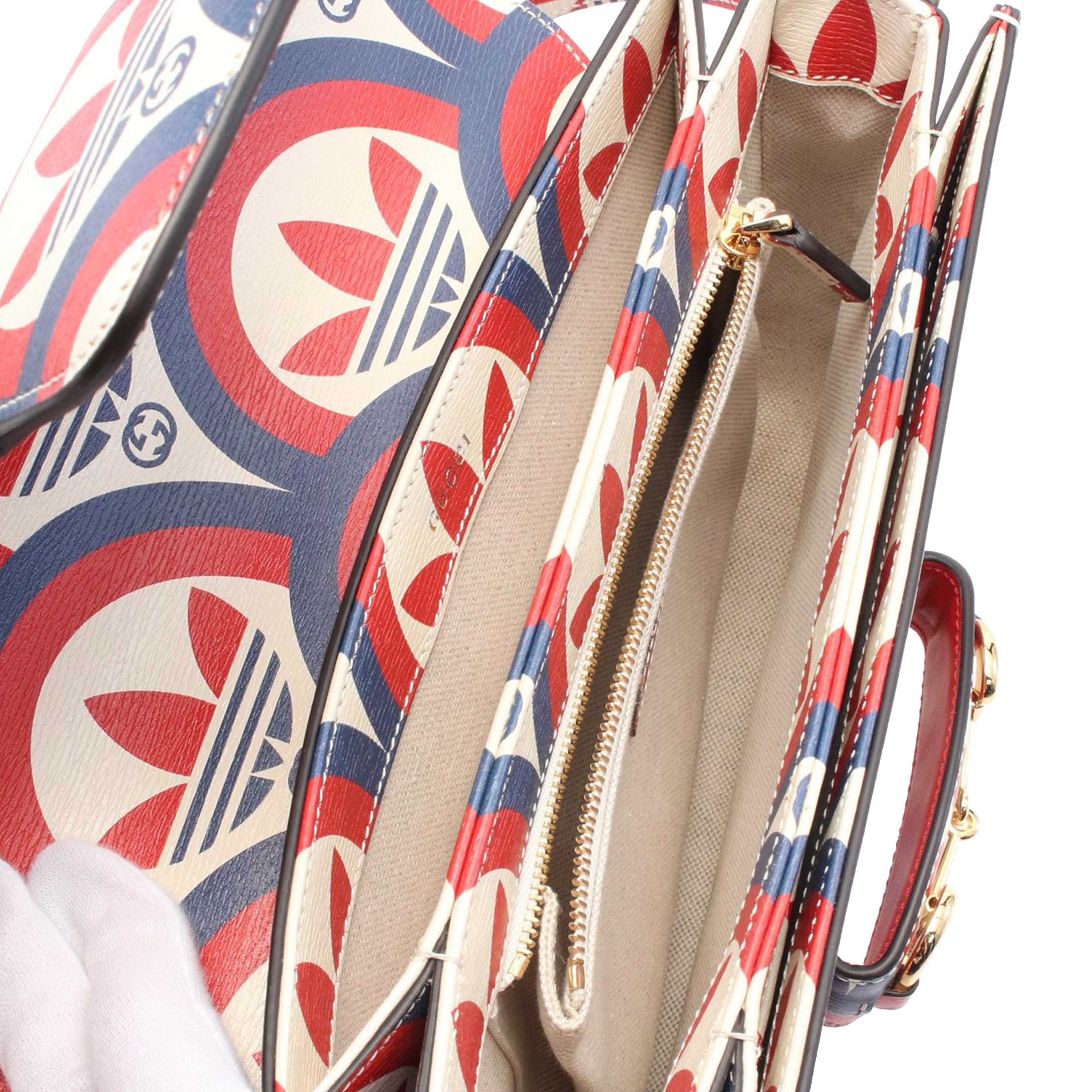 Gucci Adidas Horsebit 1955 Leather Shoulder Bag