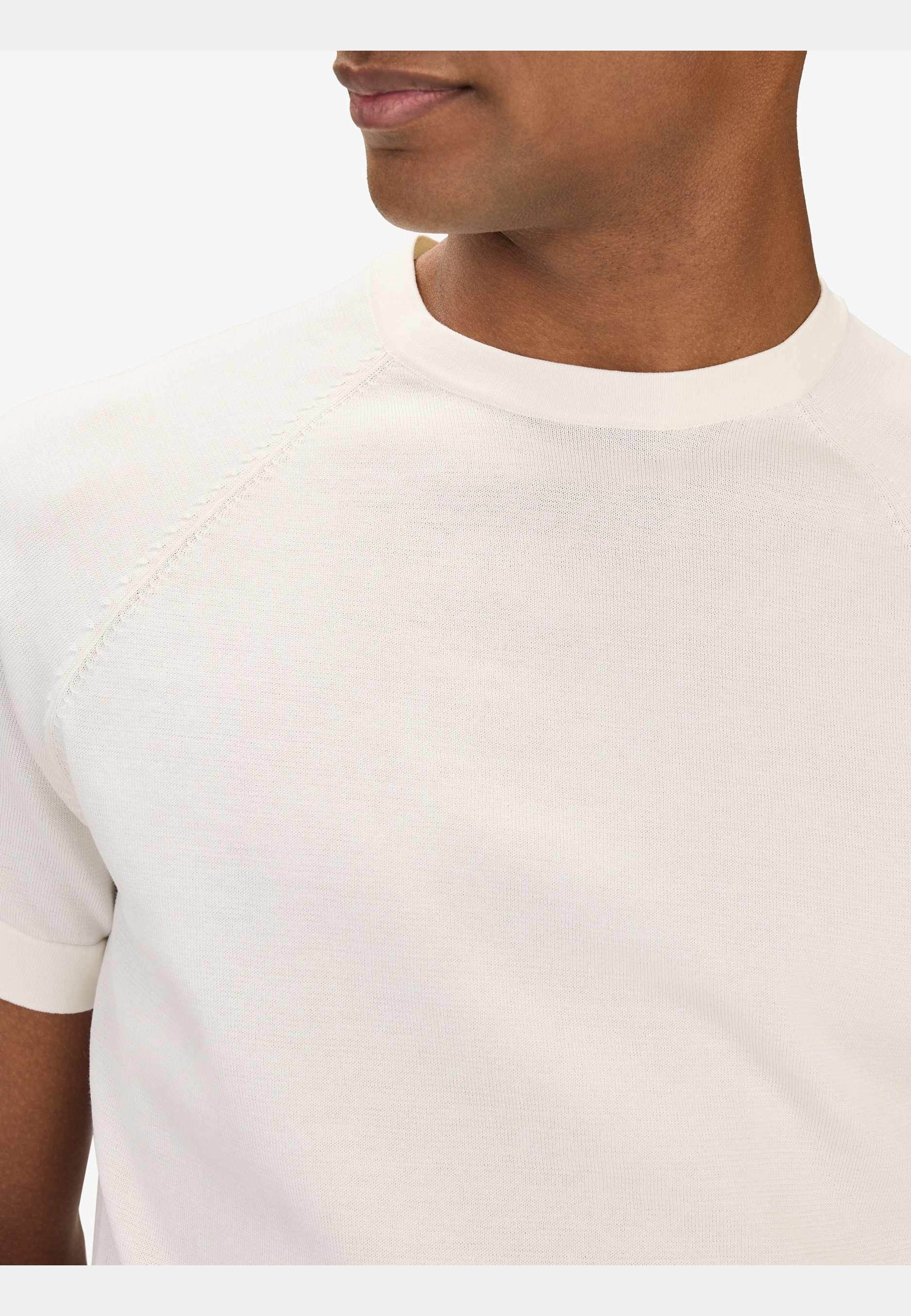 Cotton Silk Raglan Tee (ragnar), från John Henric, i färgen cream. Klicka för att öppna bilden i stort format