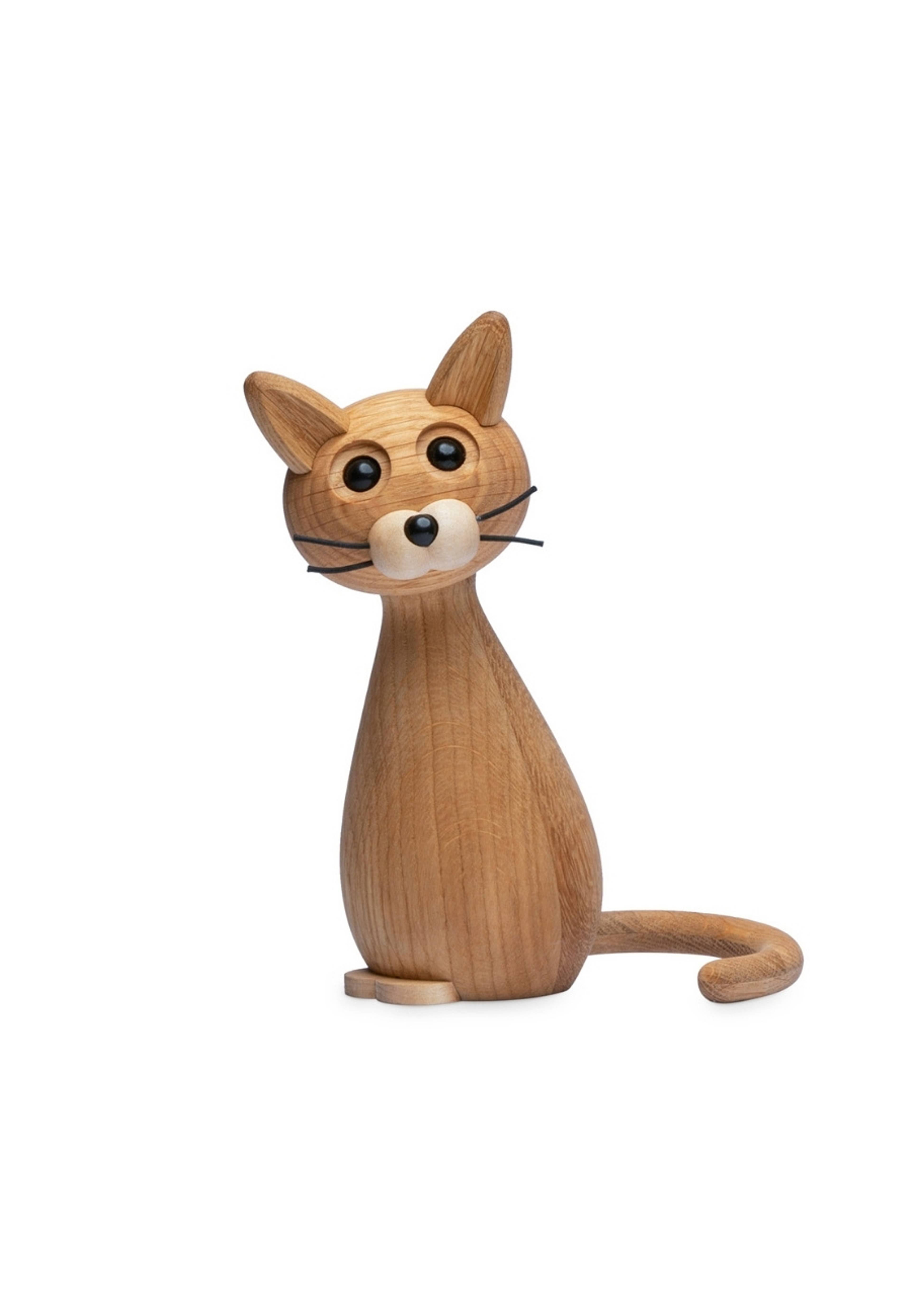 Brave Katt Trädekoration 24 Cm Ek