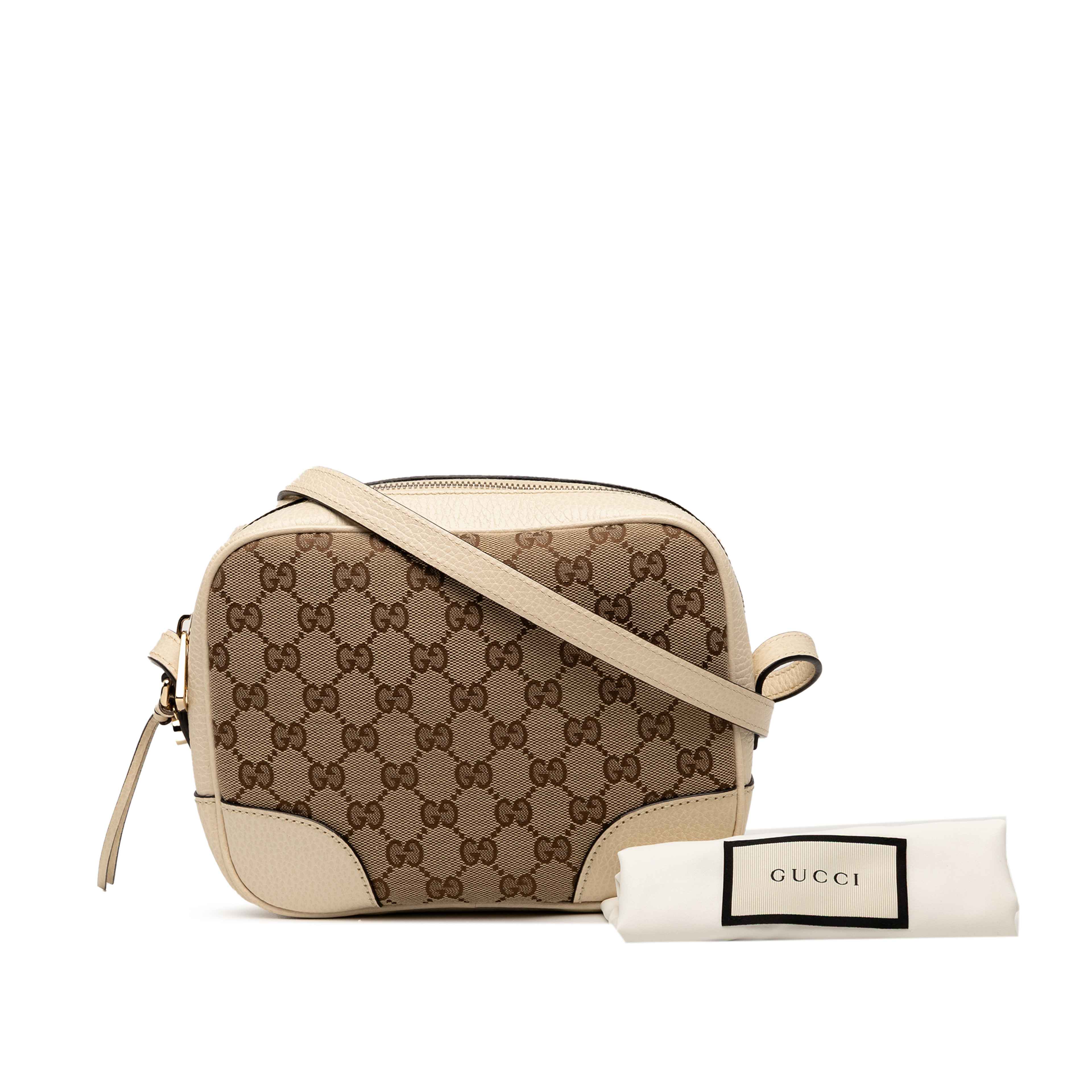 Gucci Gg Canvas Bree Crossbody, från Luxclusif, i färgen beige. Klicka för att öppna bilden i stort format