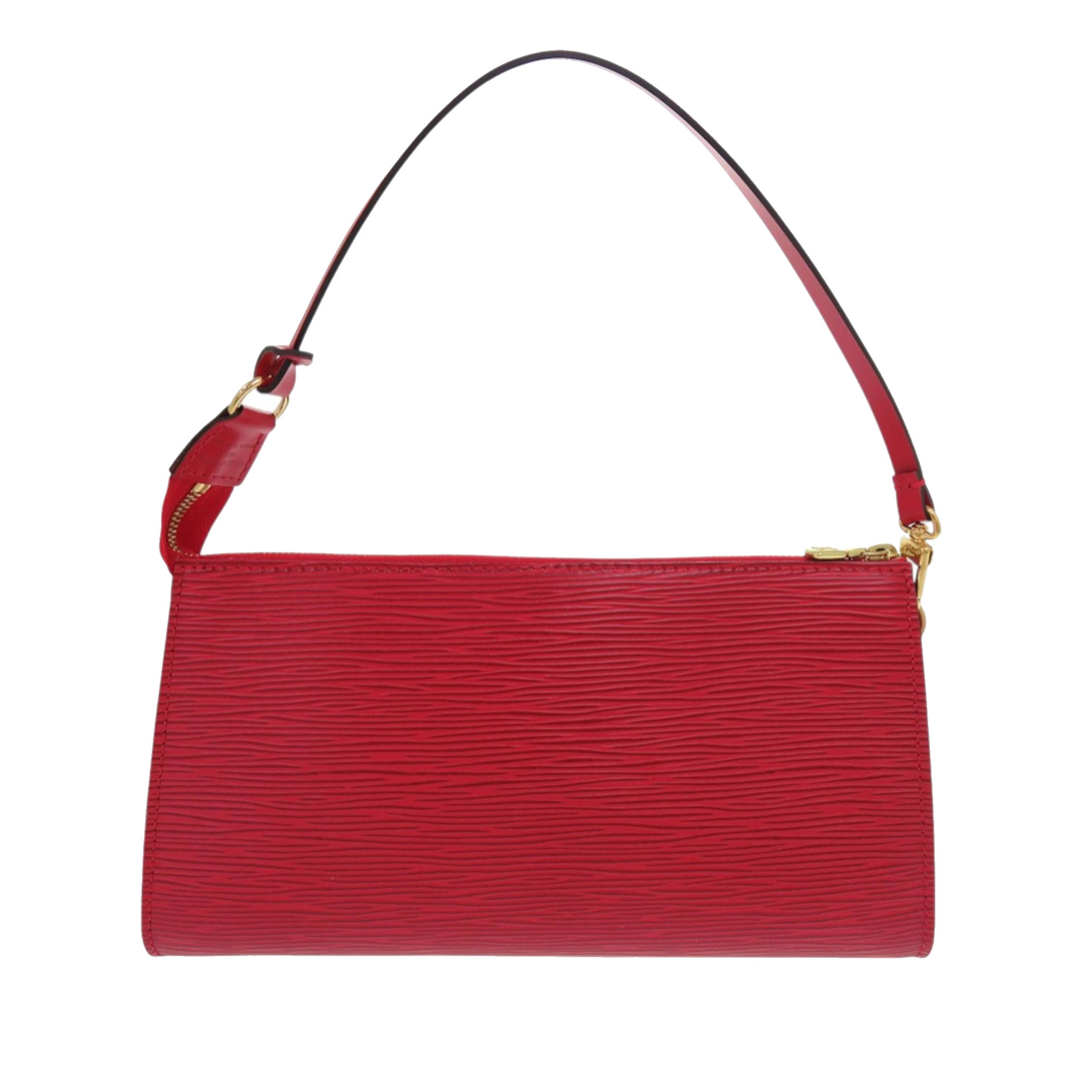 Louis Vuitton Epi Pochette Accessoires, från Luxclusif, i färgen röd. Klicka för att öppna bilden i stort format