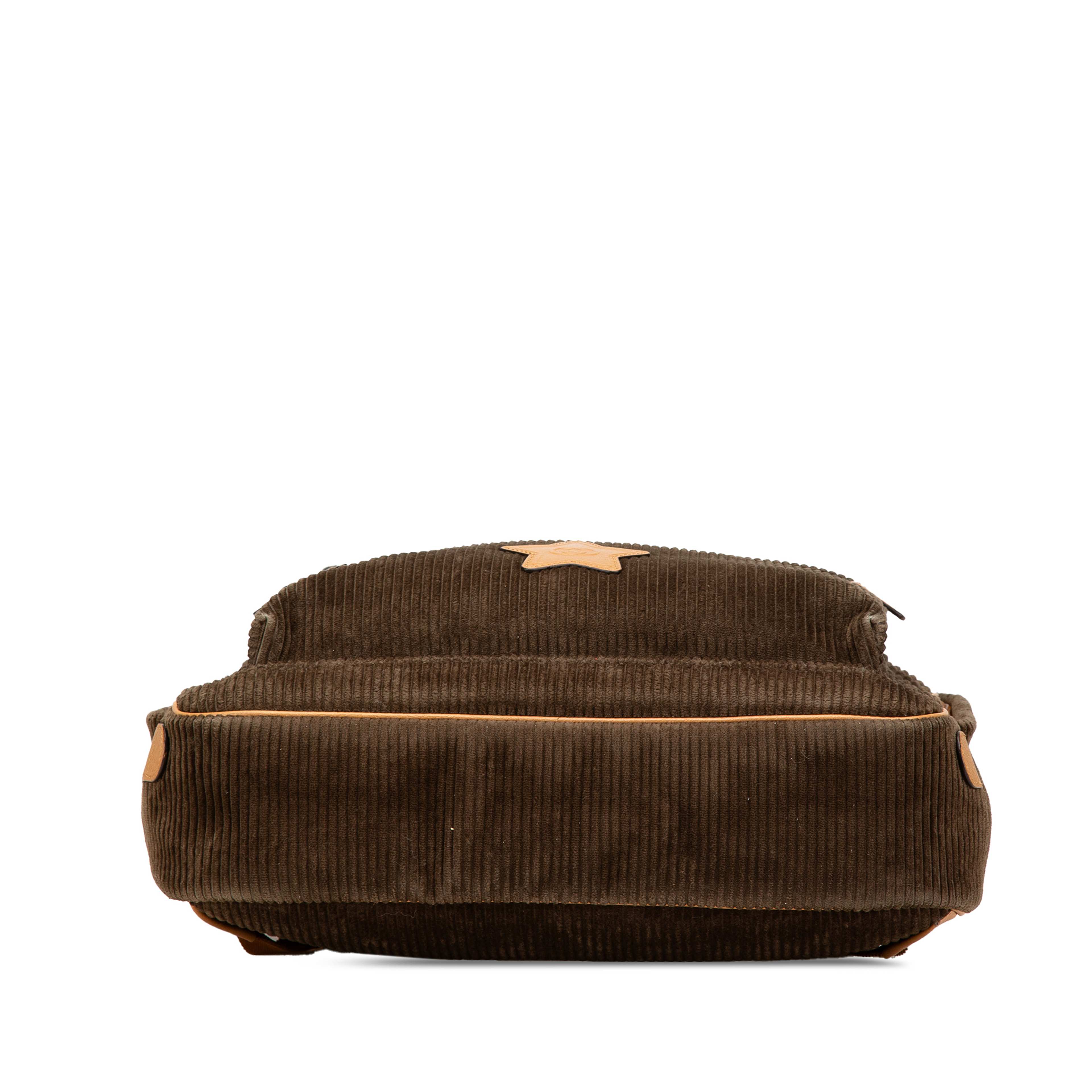 Gucci Childrens Interlocking G Corduroy Backpack