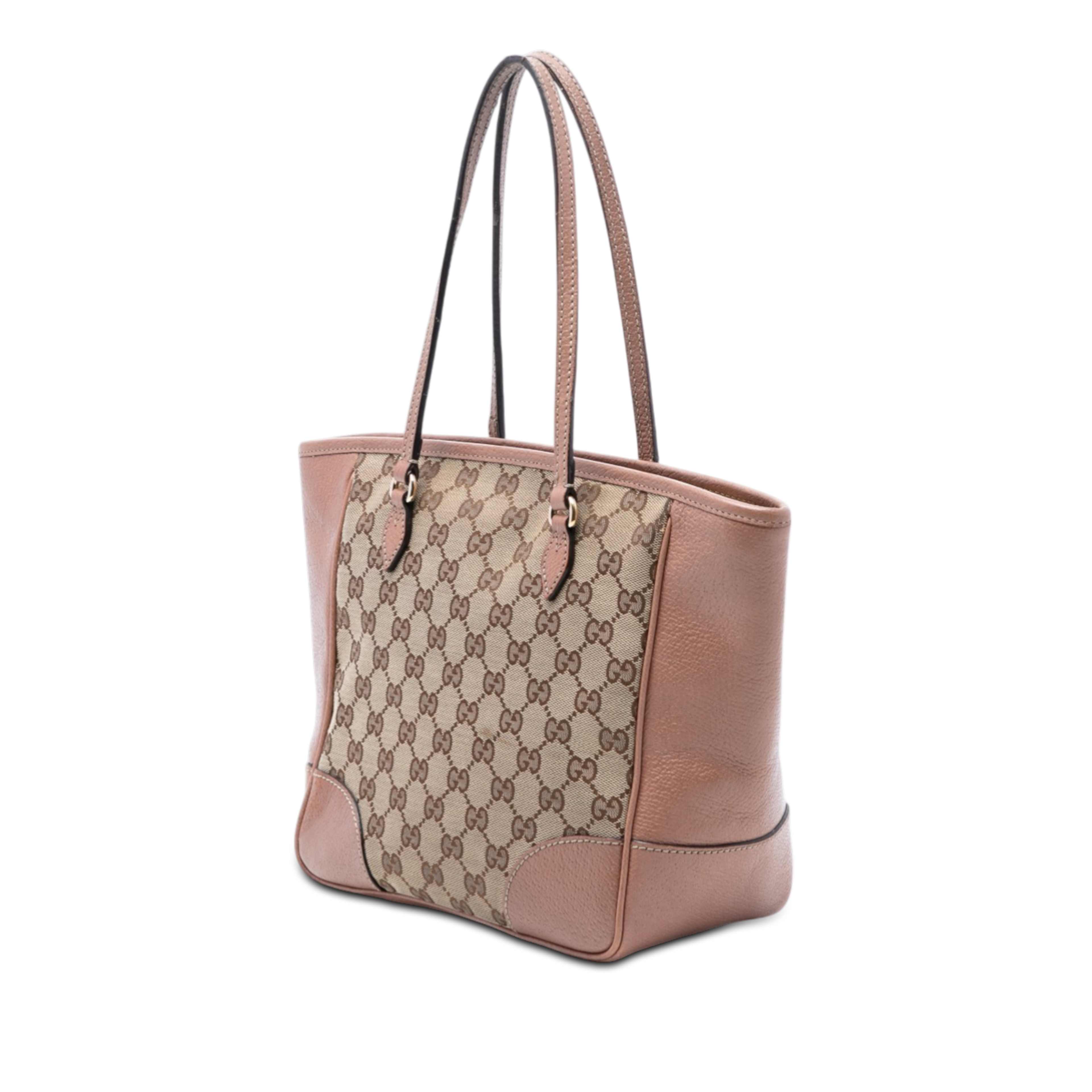 Gucci Gg Canvas Bree Tote, från Luxclusif, i färgen beige. Klicka för att öppna bilden i stort format