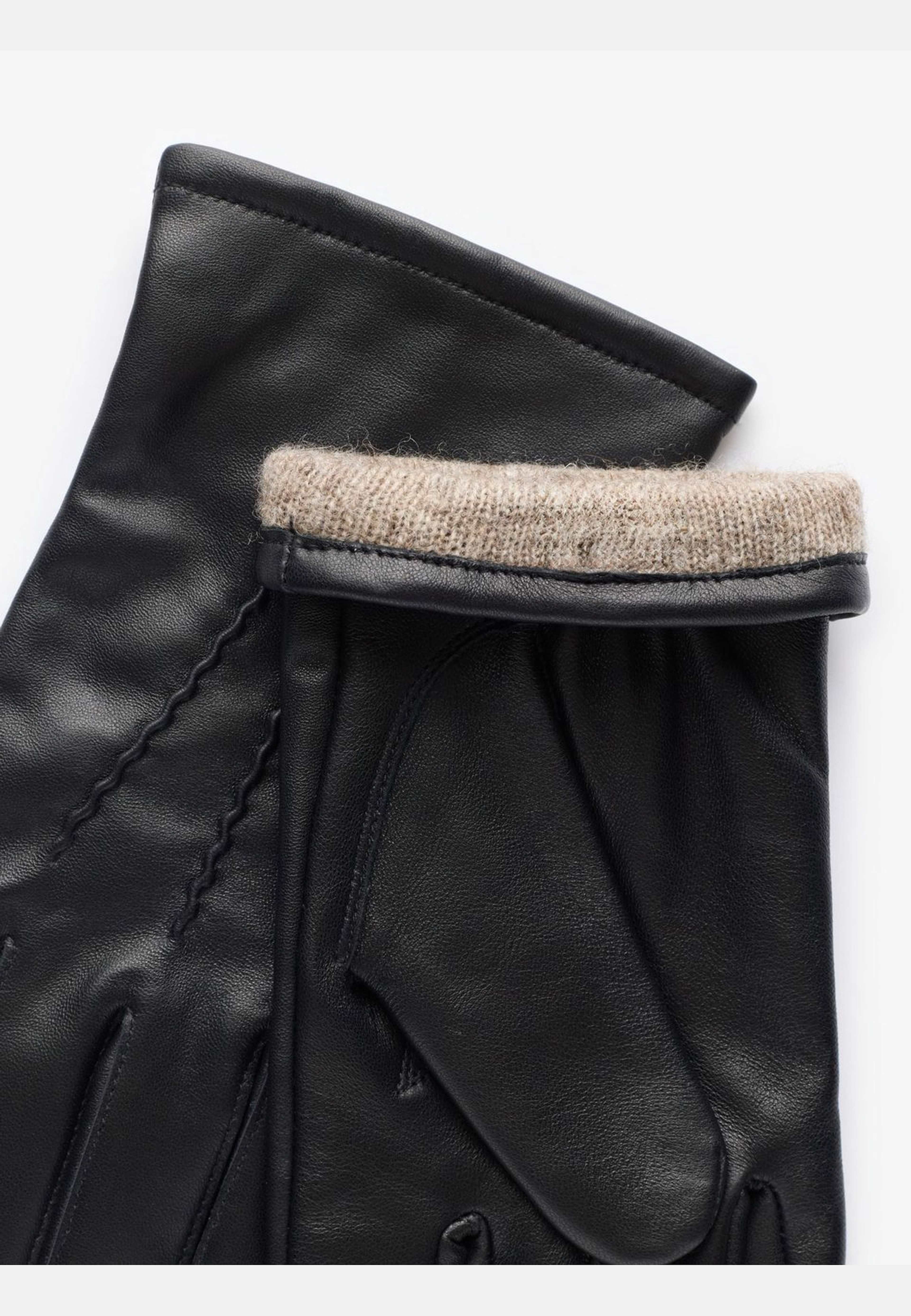 Leather Gloves W/ Touch Function (furano), från John Henric, i färgen black. Klicka för att öppna bilden i stort format