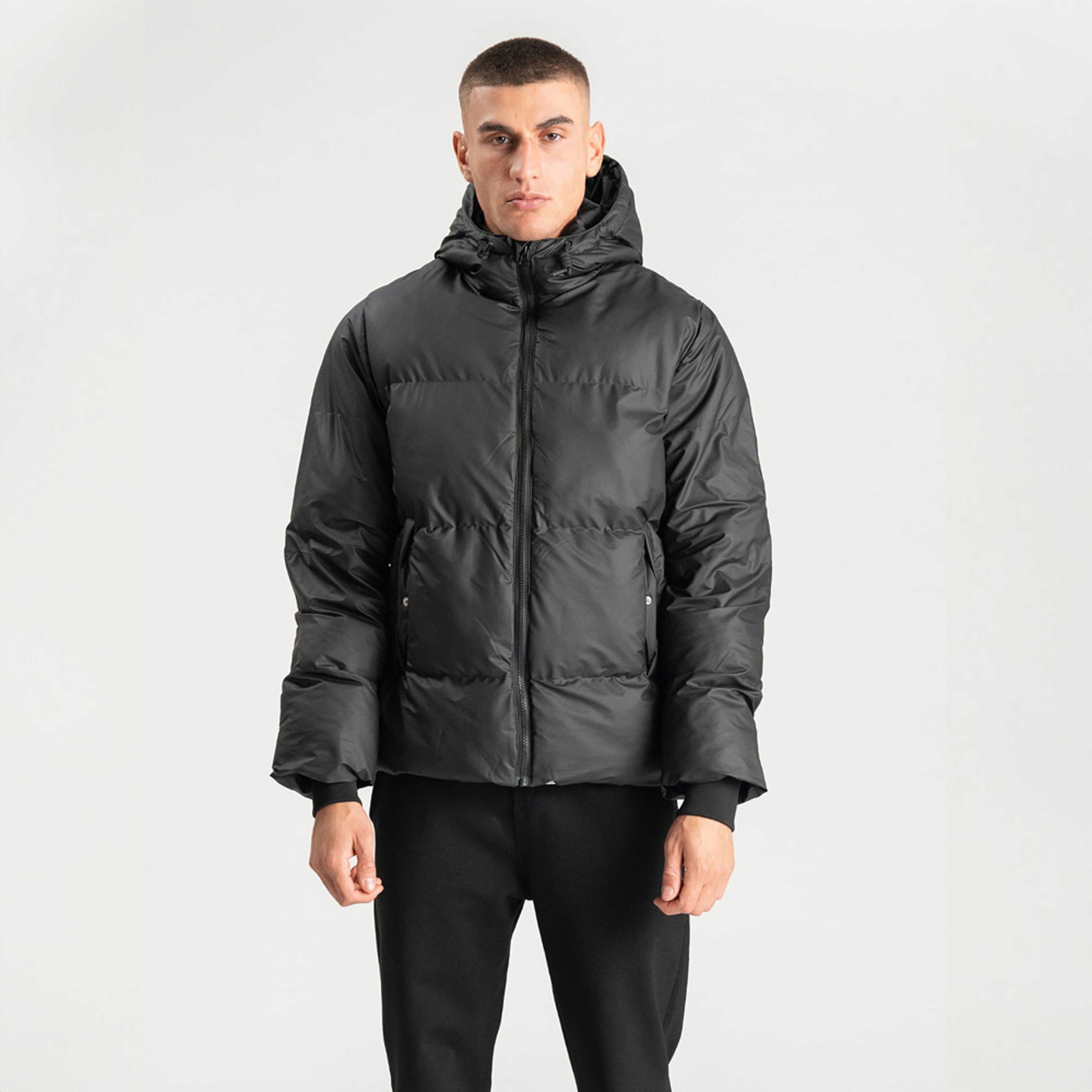 Belagd Huvjacka, från TeeShoppen, i färgen svart. Klicka för att öppna bilden i stort format