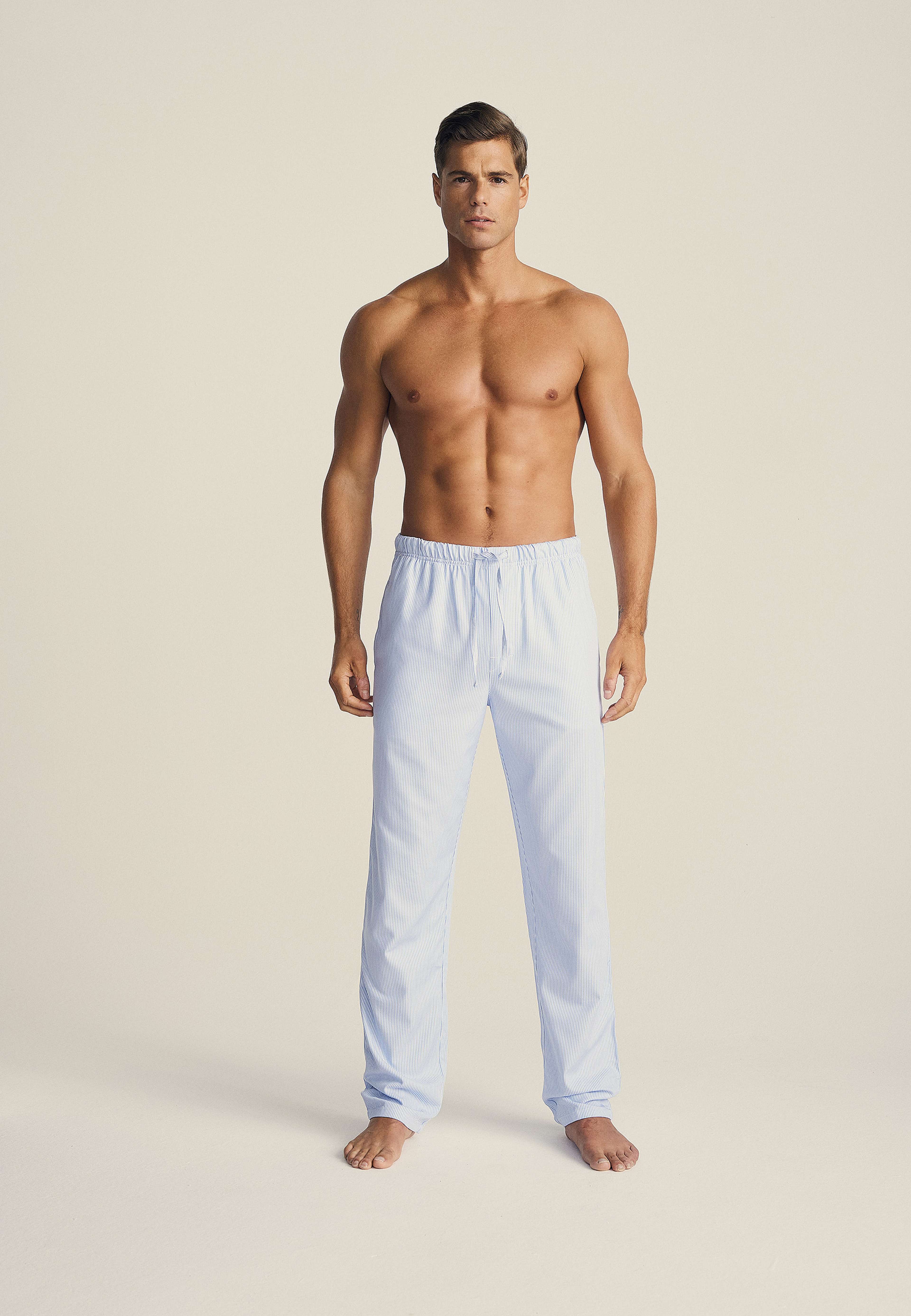 Bambu, Pyjamasbyxor, Blå Randig