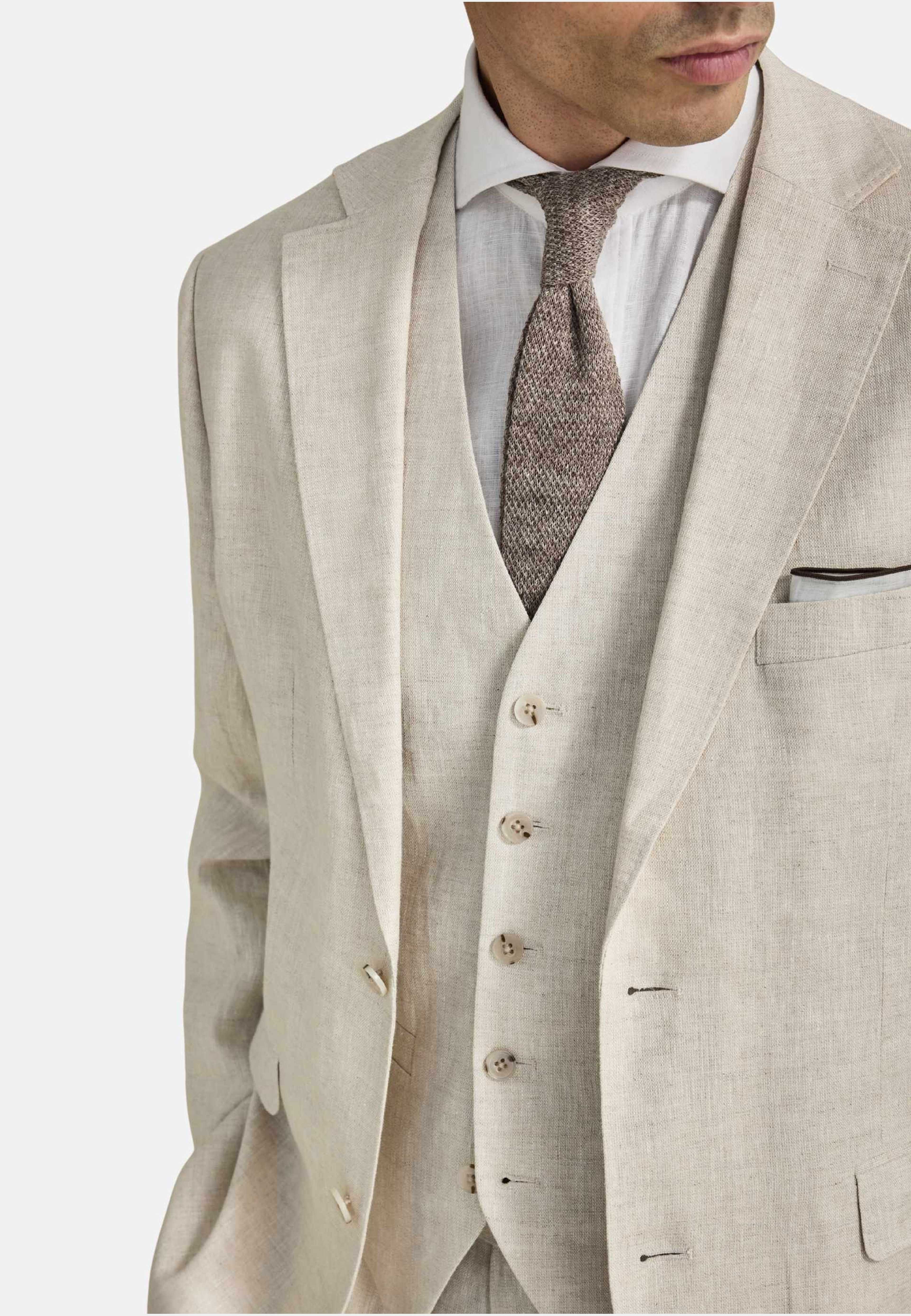 Waistcoat (leon), från John Henric, i färgen cream. Klicka för att öppna bilden i stort format