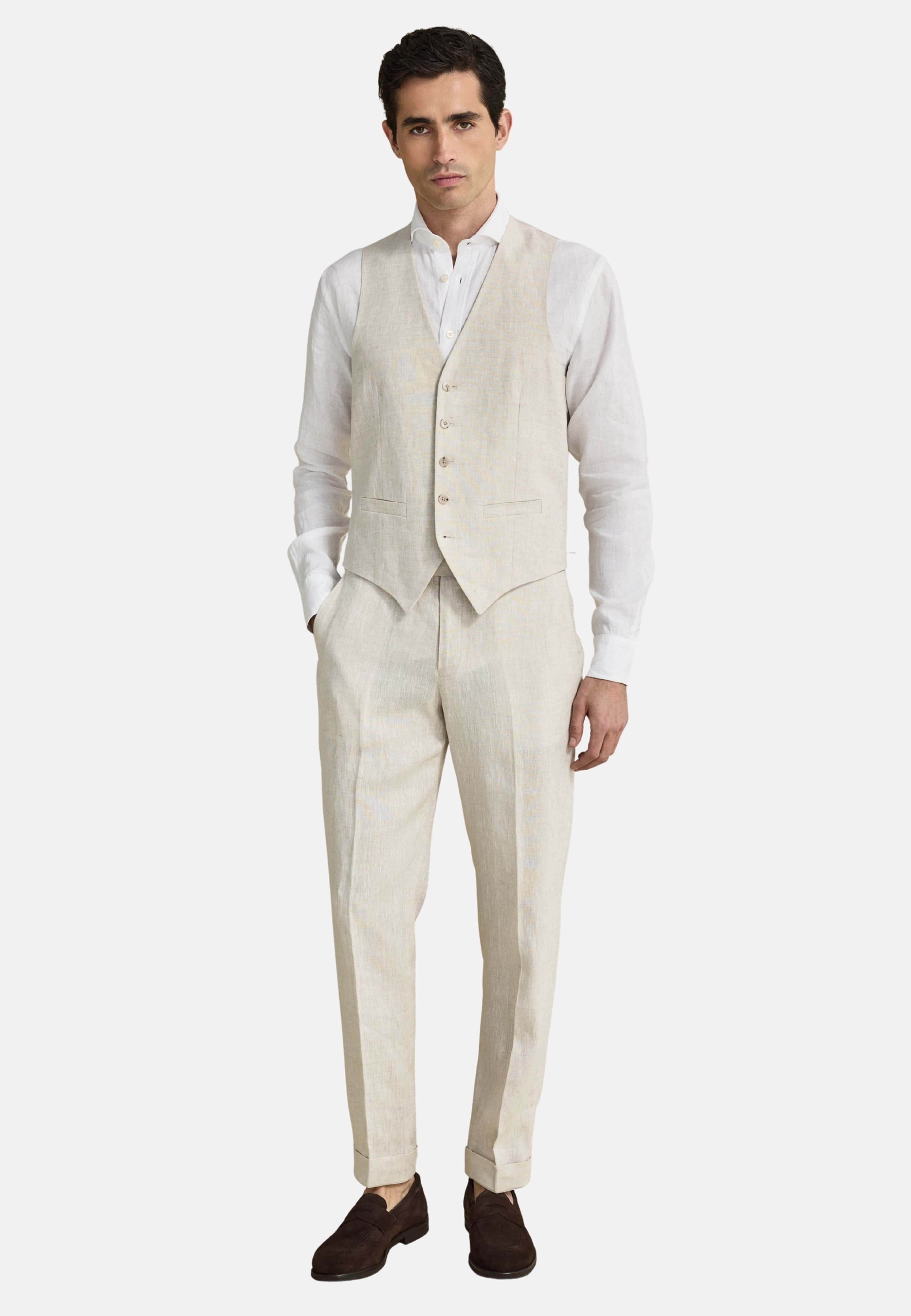 Waistcoat (leon), från John Henric, i färgen cream. Klicka för att öppna bilden i stort format