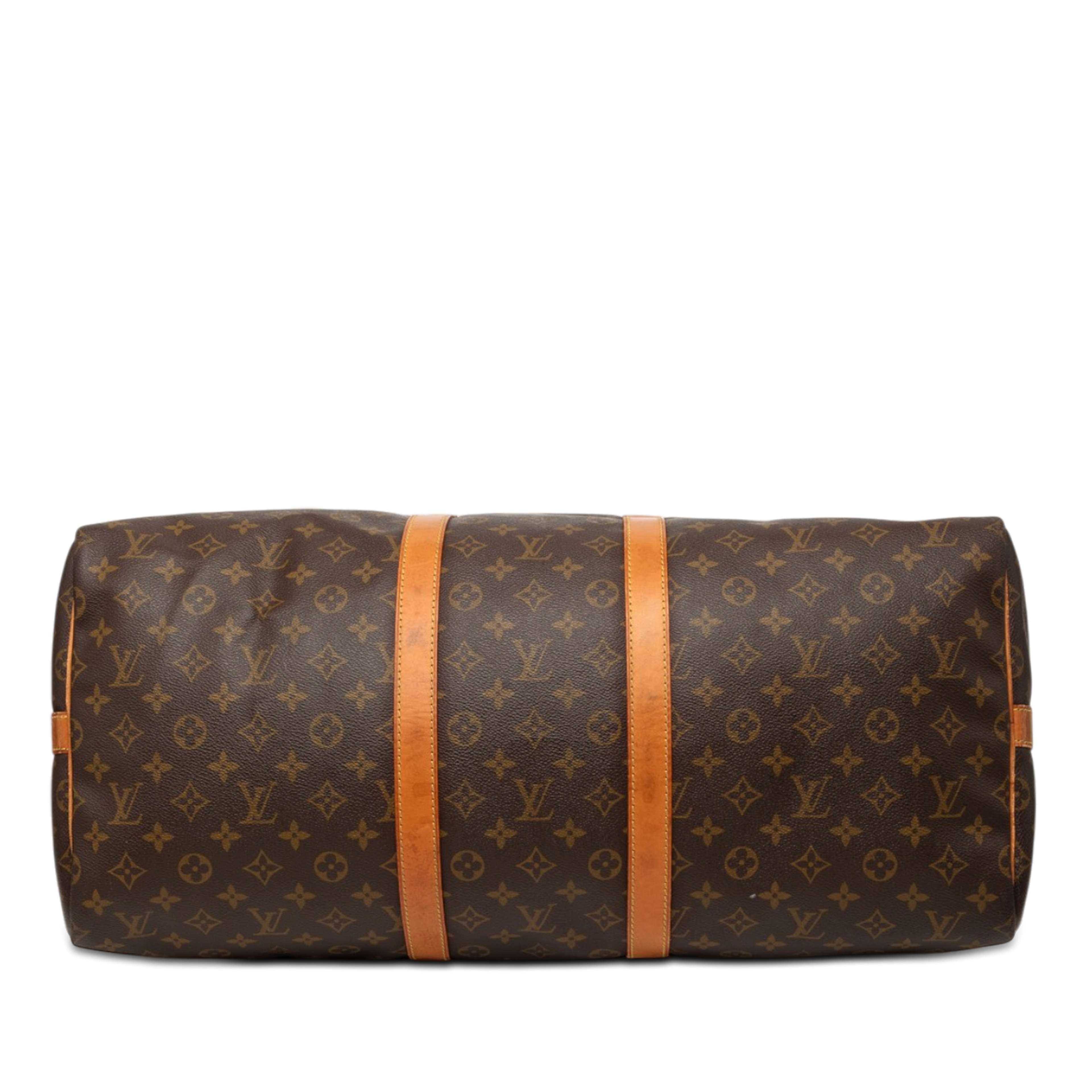 Louis Vuitton Monogram Keepall Bandouliere 55, från Luxclusif, i färgen brun. Klicka för att öppna bilden i stort format