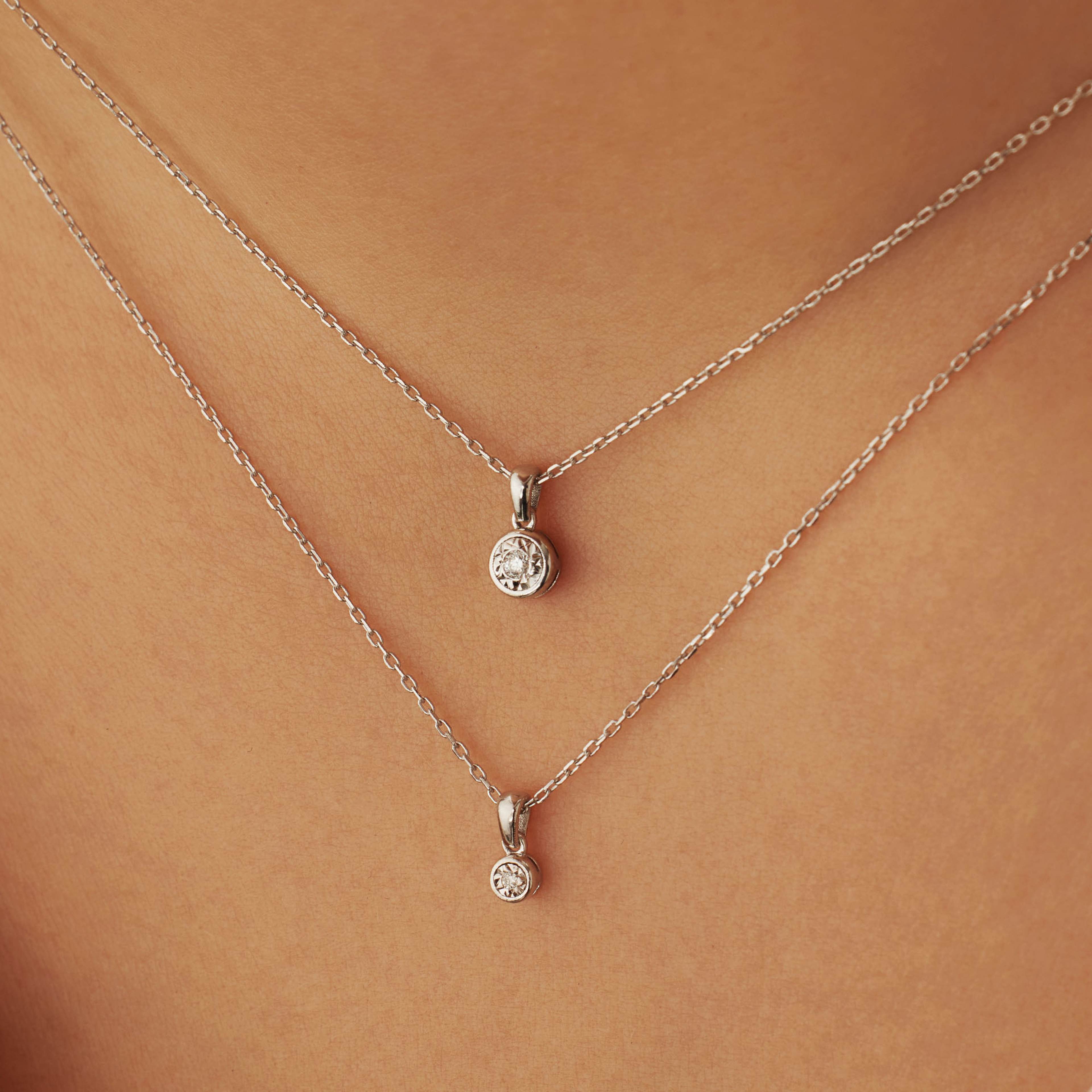 De La Paix 14 Karat Vitguld Halsband