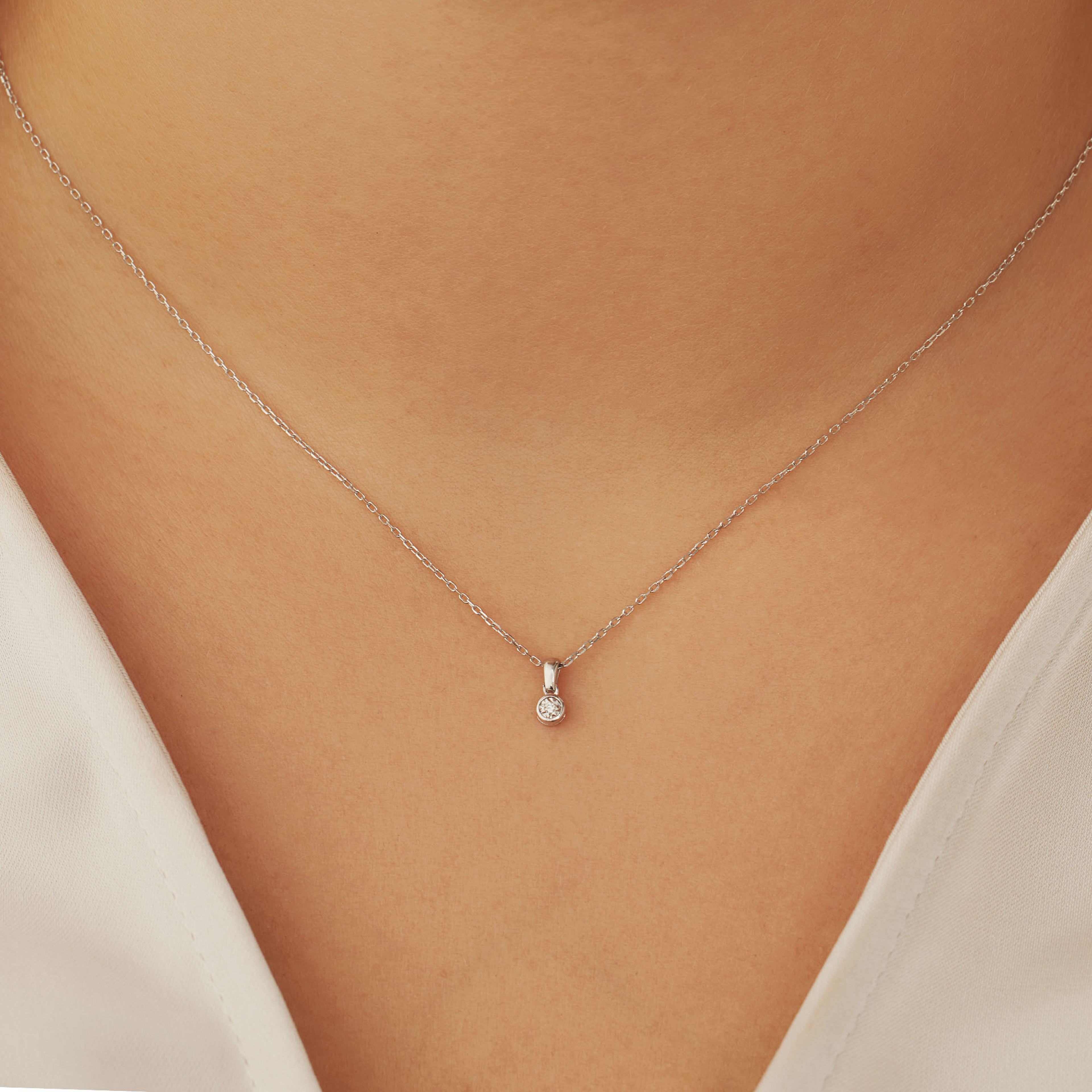 De La Paix 14 Karat Vitguld Halsband