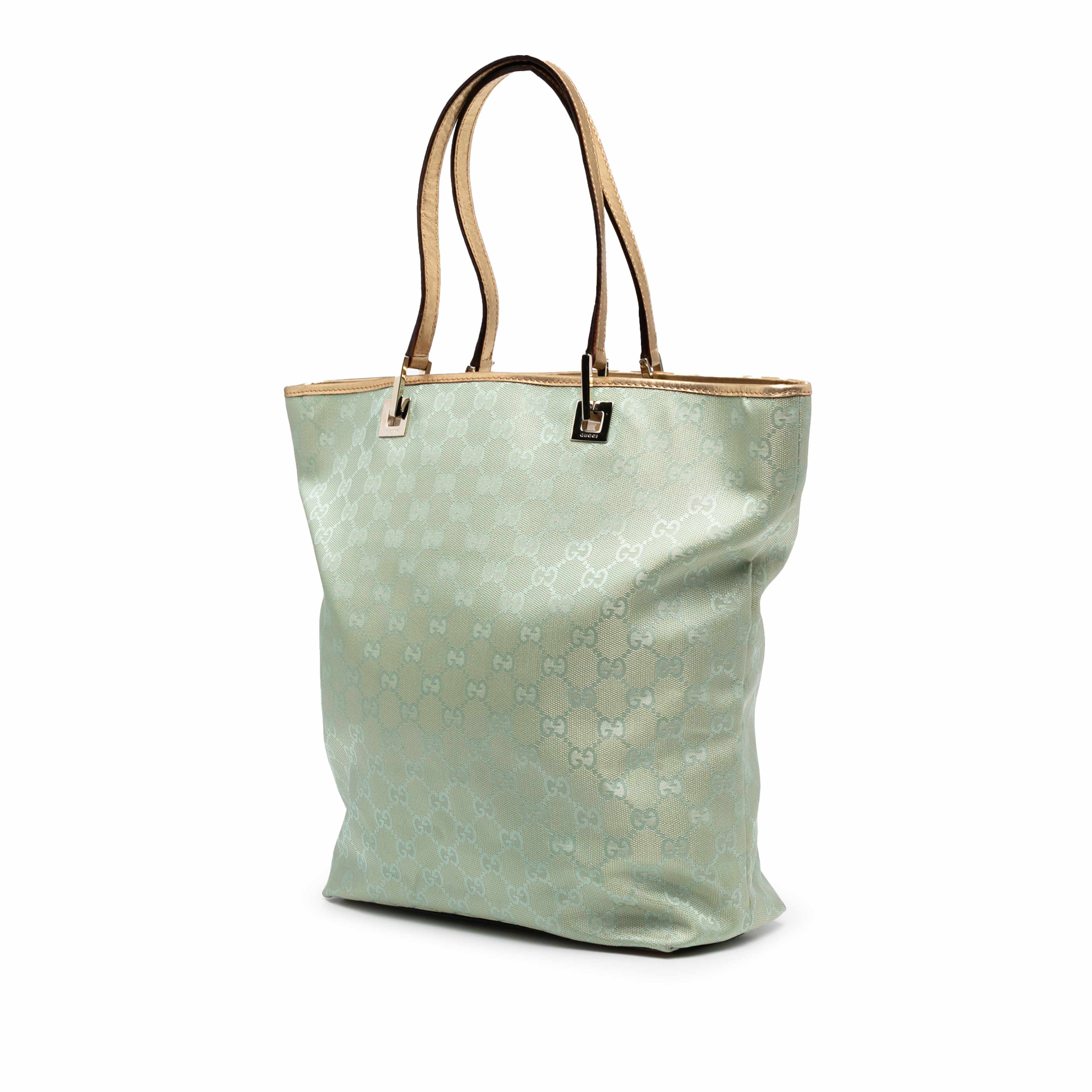 Gucci Gg Canvas Tote, från Luxclusif, i färgen mint. Klicka för att öppna bilden i stort format