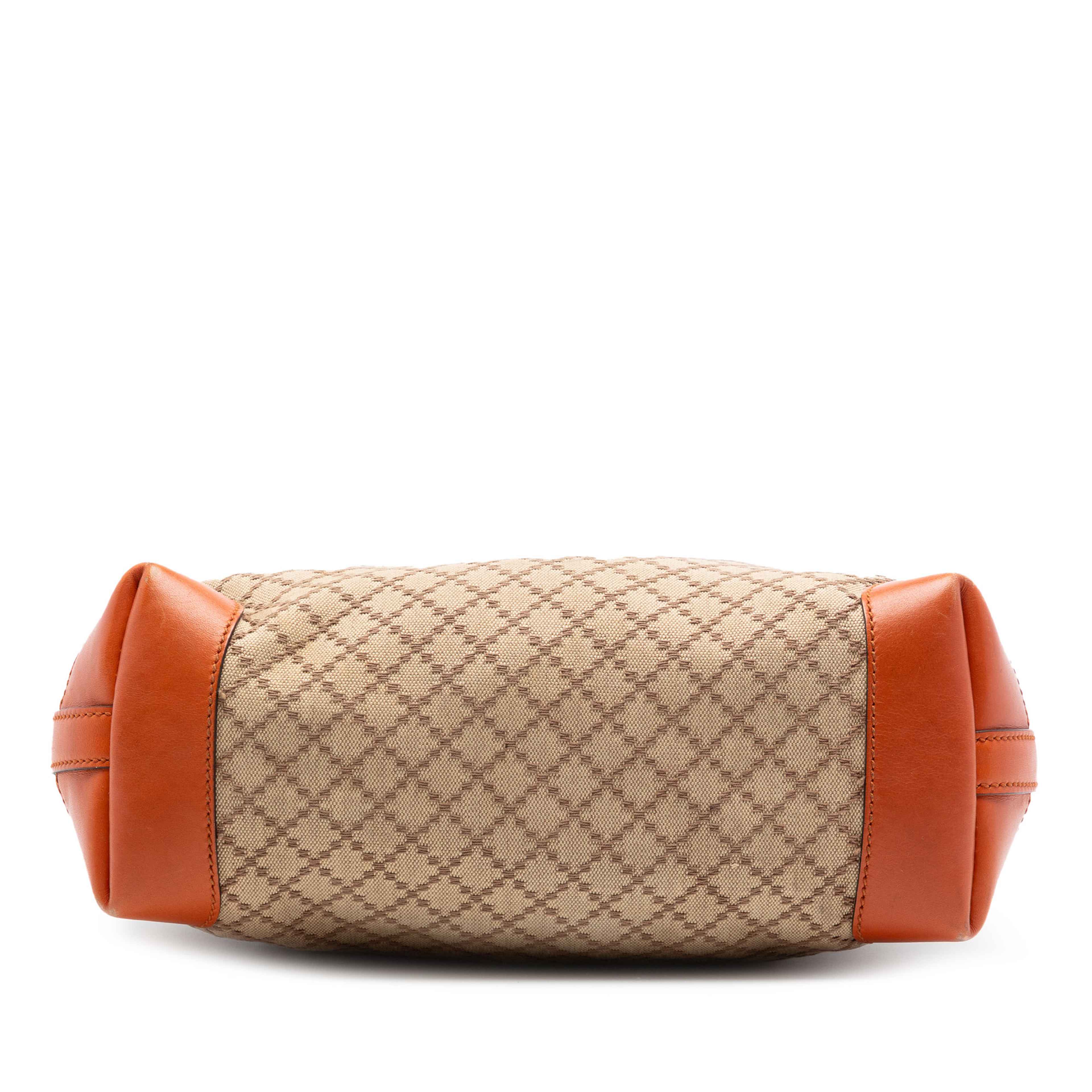 Gucci Small Diamante Canvas Craft Tote, från Luxclusif, i färgen orange. Klicka för att öppna bilden i stort format