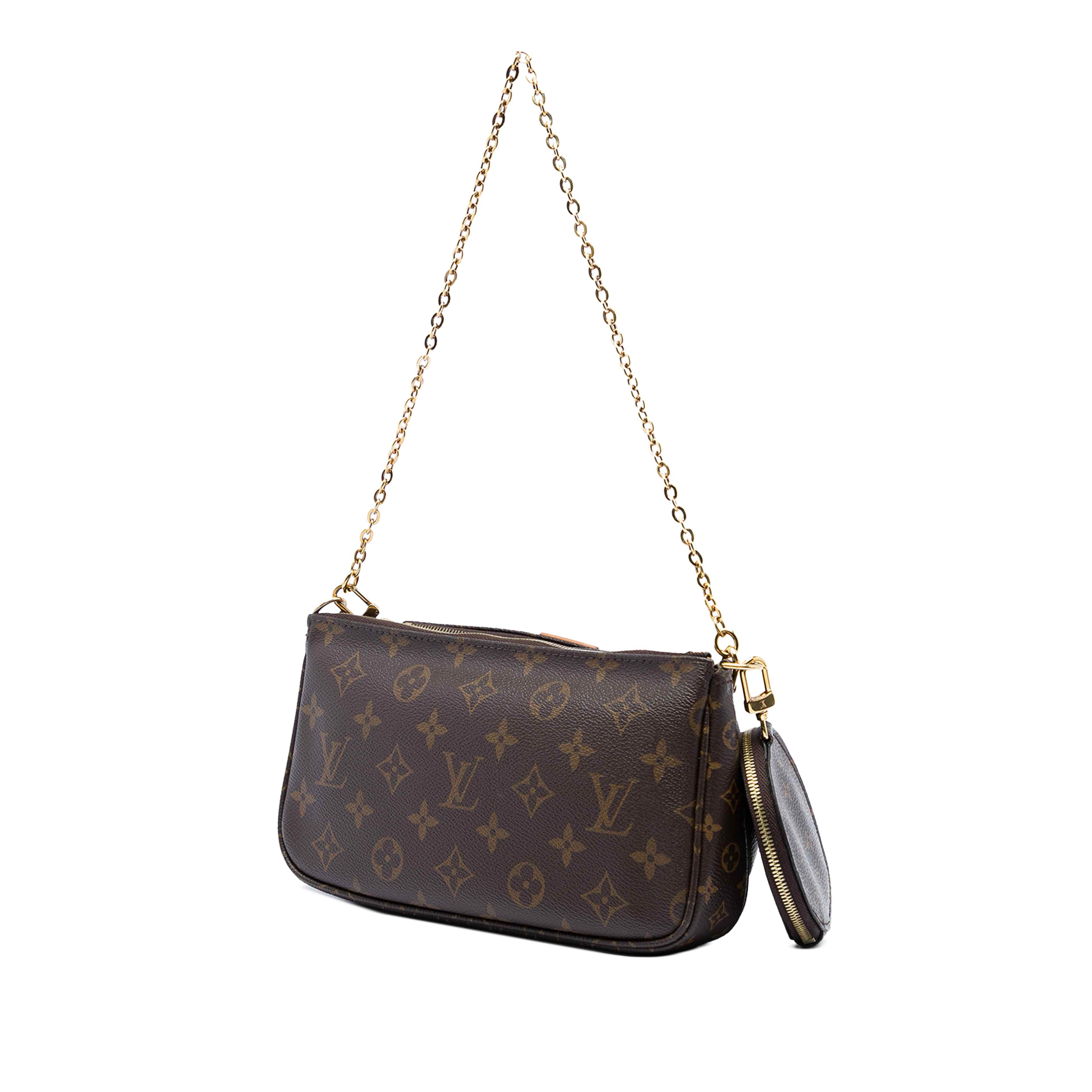 Louis Vuitton Monogram Multi Pochette Accessoires, från Luxclusif, i färgen brun. Klicka för att öppna bilden i stort format