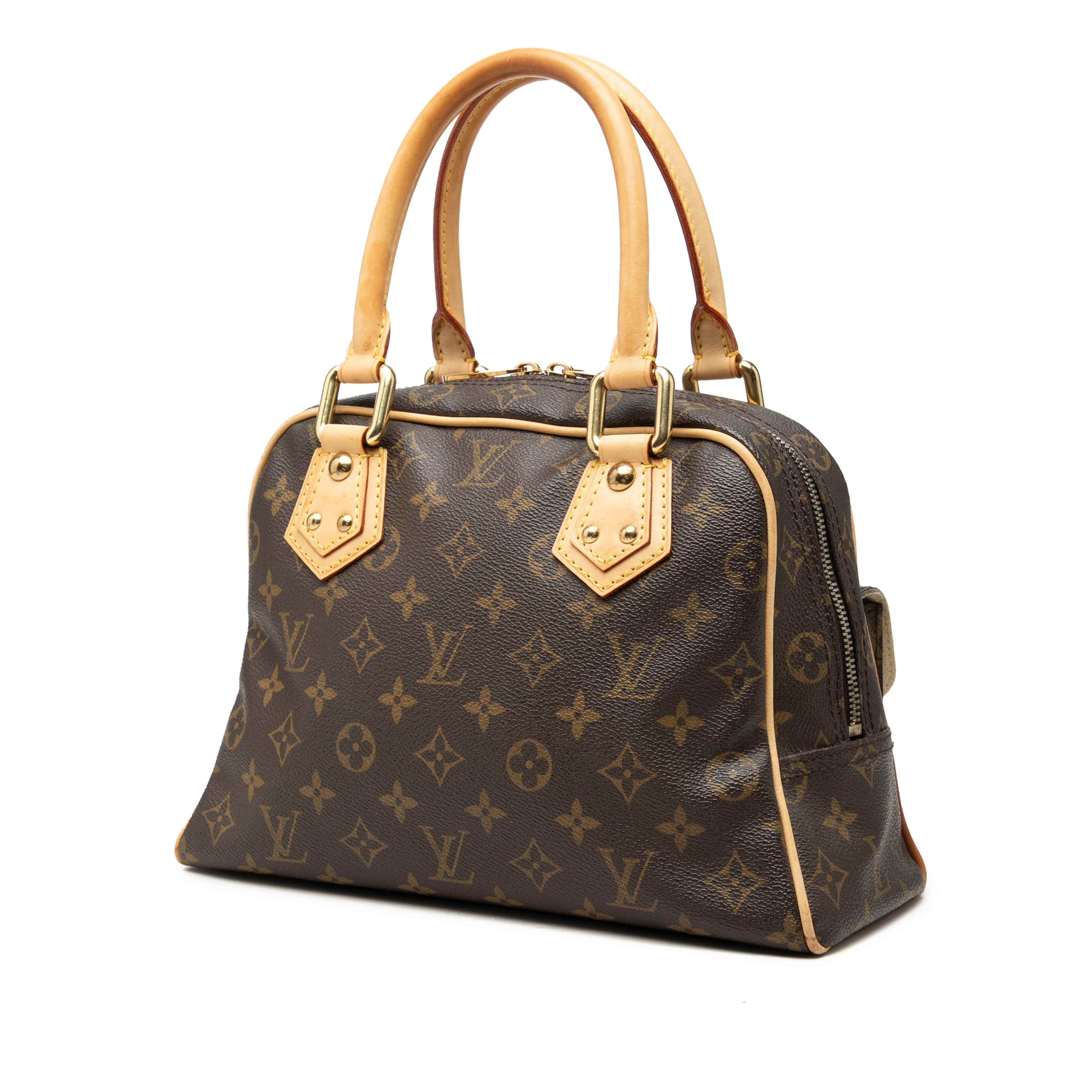 Louis Vuitton Monogram Manhattan Pm, från Luxclusif, i färgen brun. Klicka för att öppna bilden i stort format