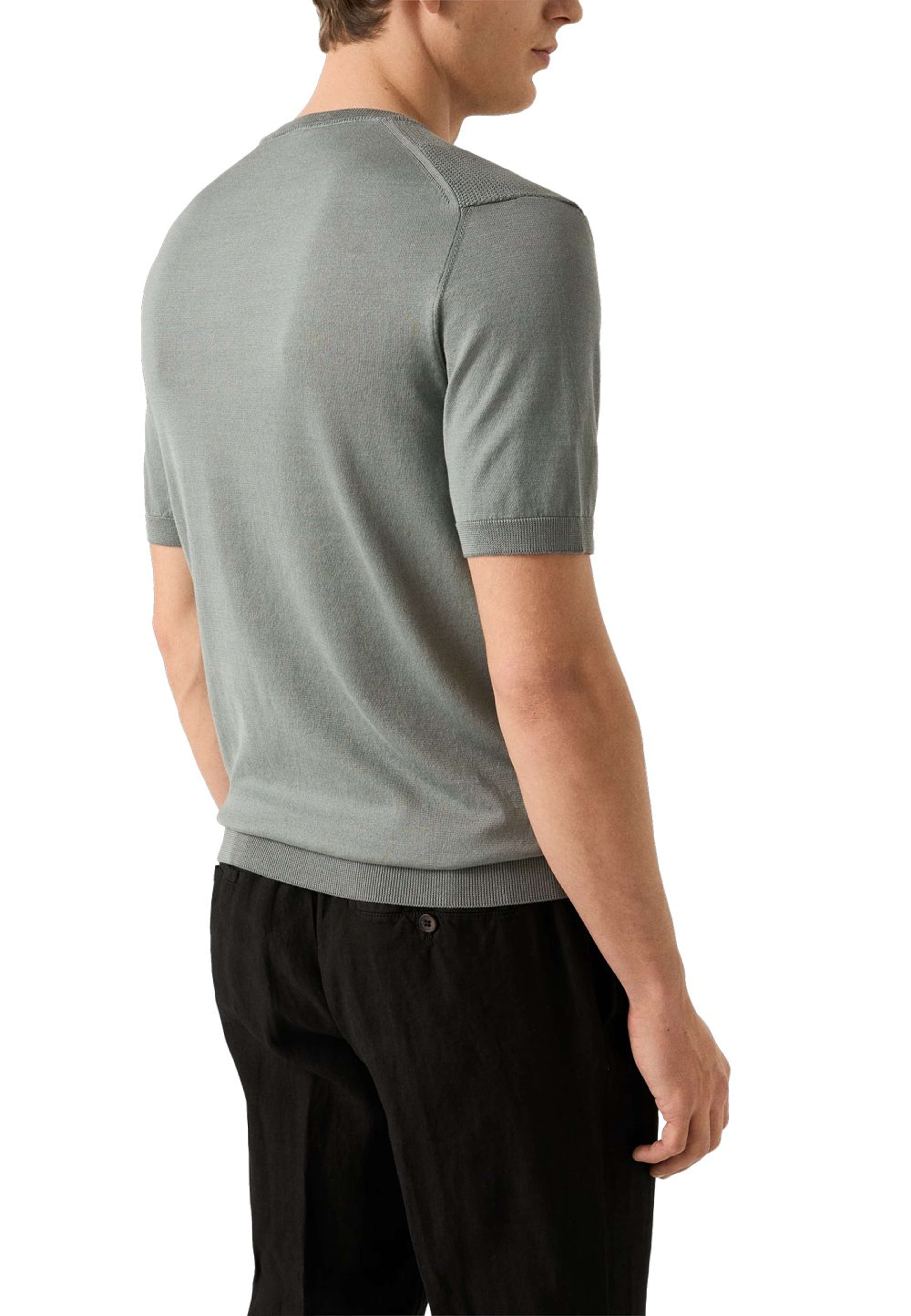 T-shirt Med Strukturerad Crew Neck