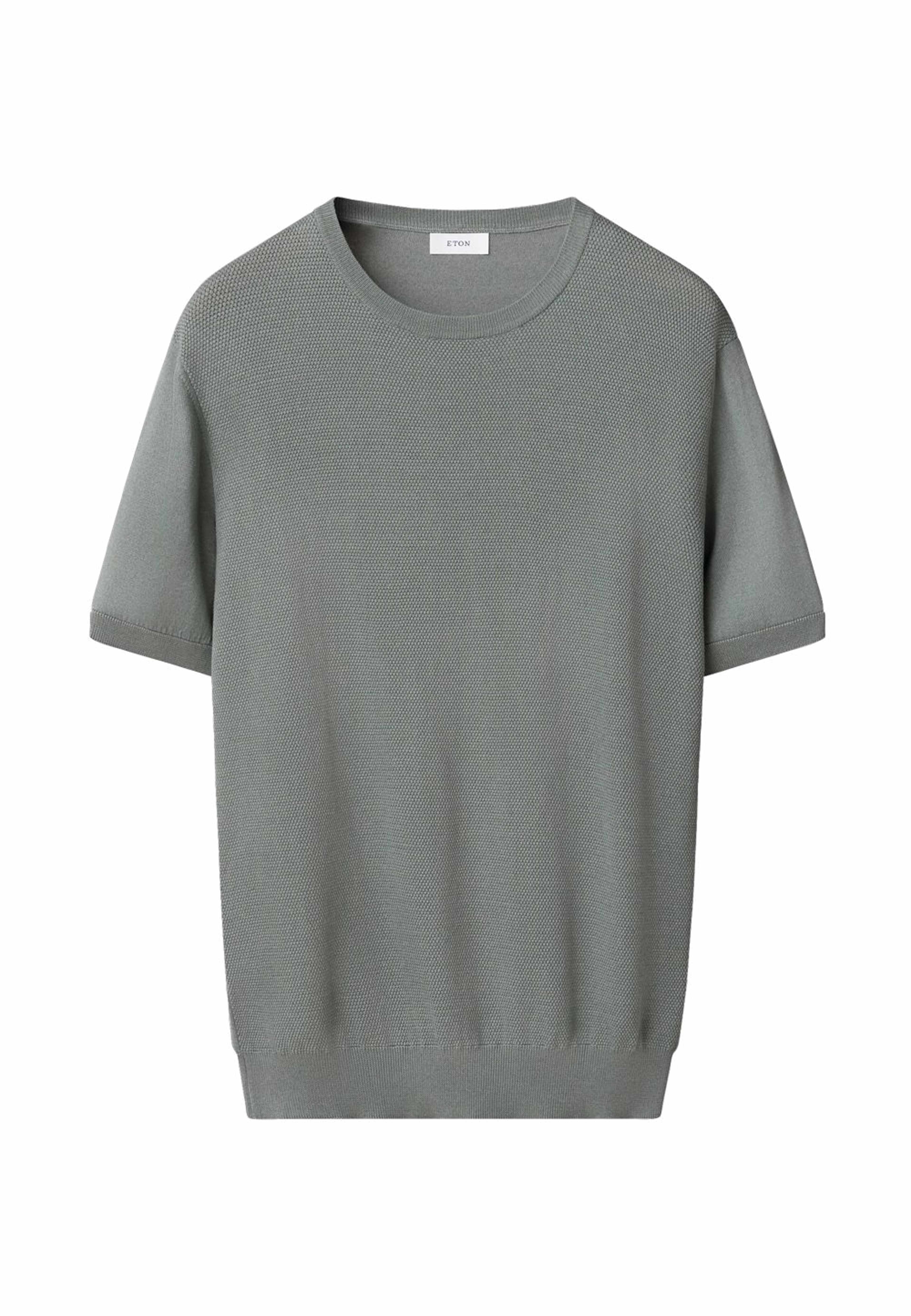 T-shirt Med Strukturerad Crew Neck