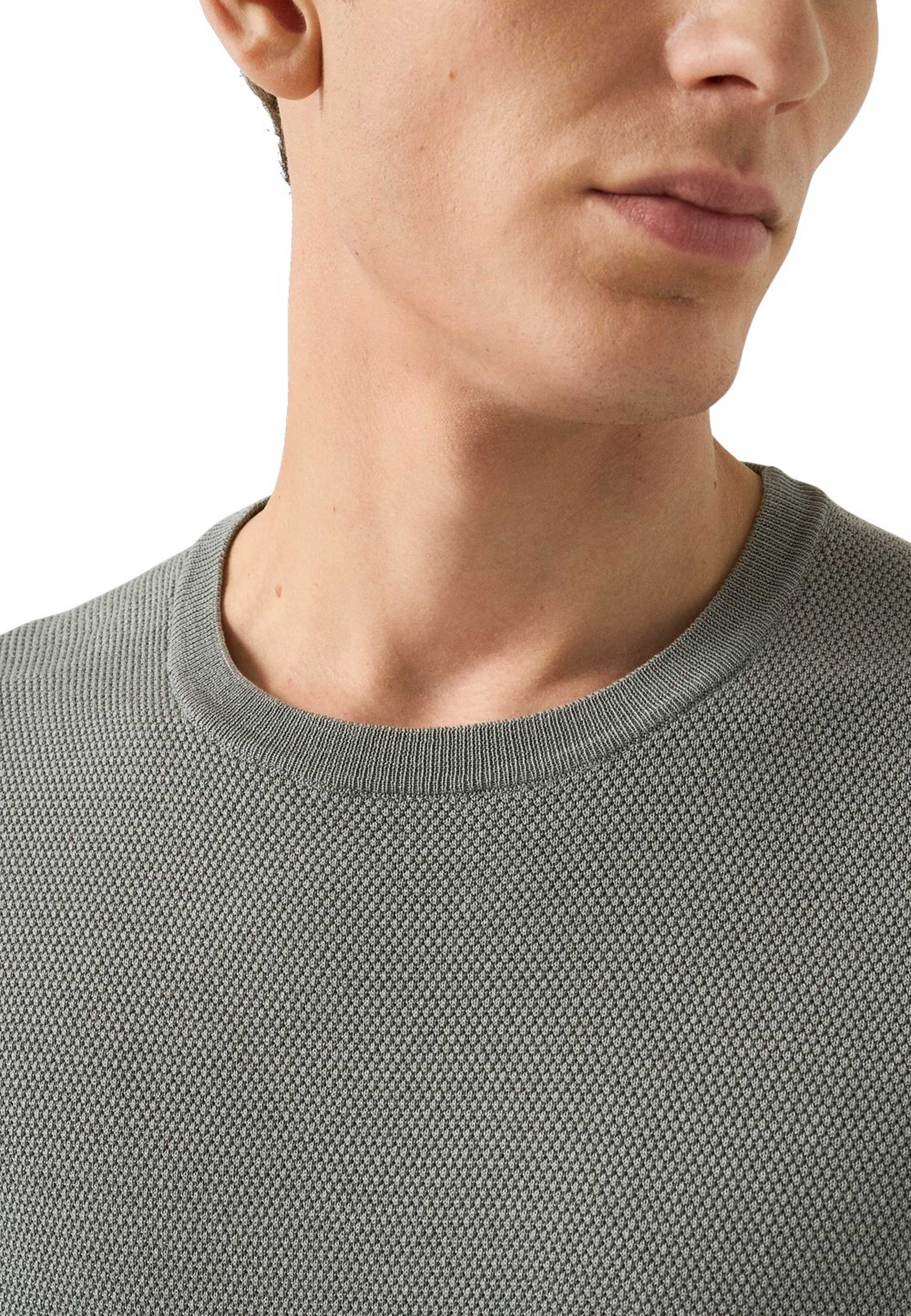 T-shirt Med Strukturerad Crew Neck