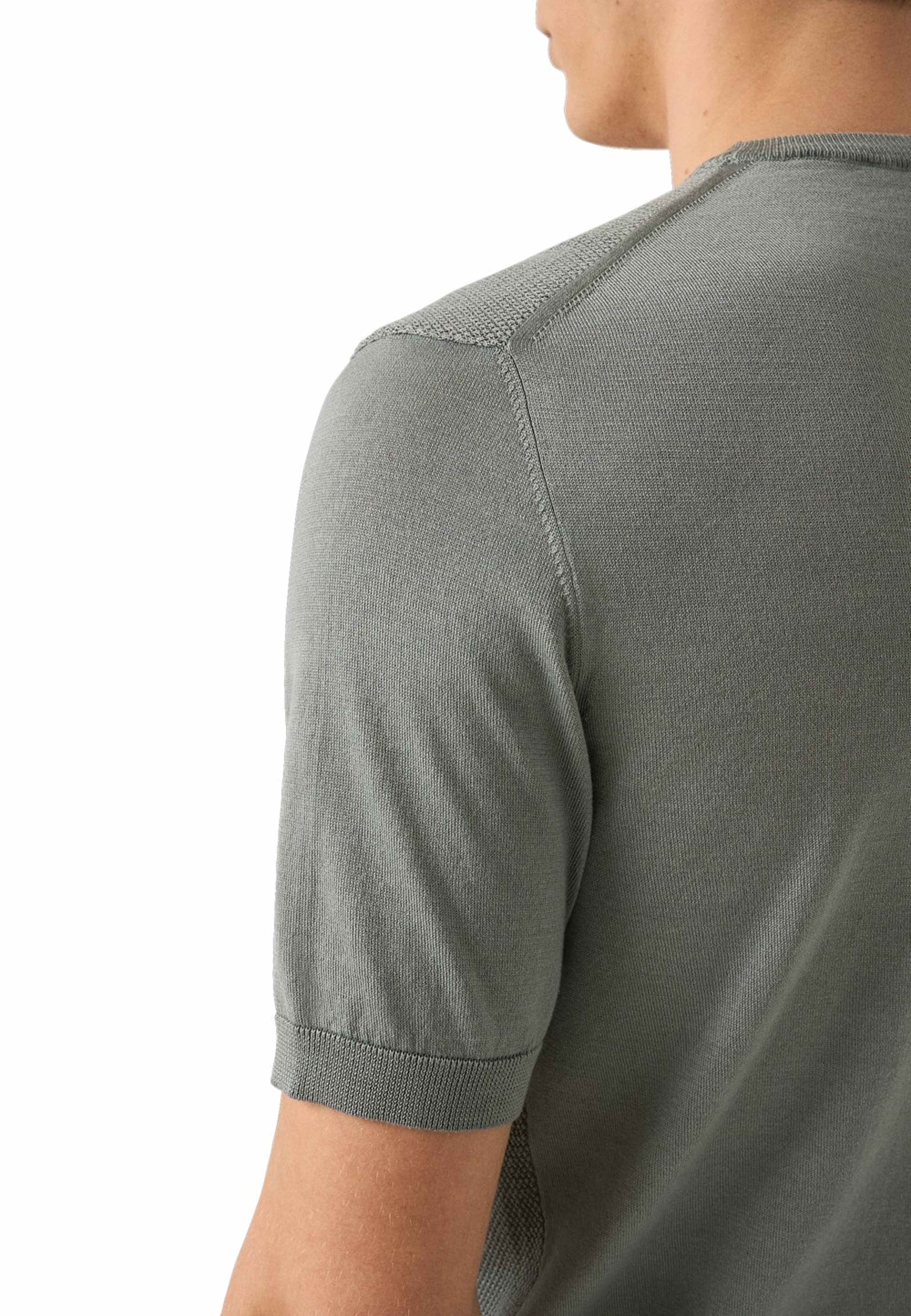 T-shirt Med Strukturerad Crew Neck