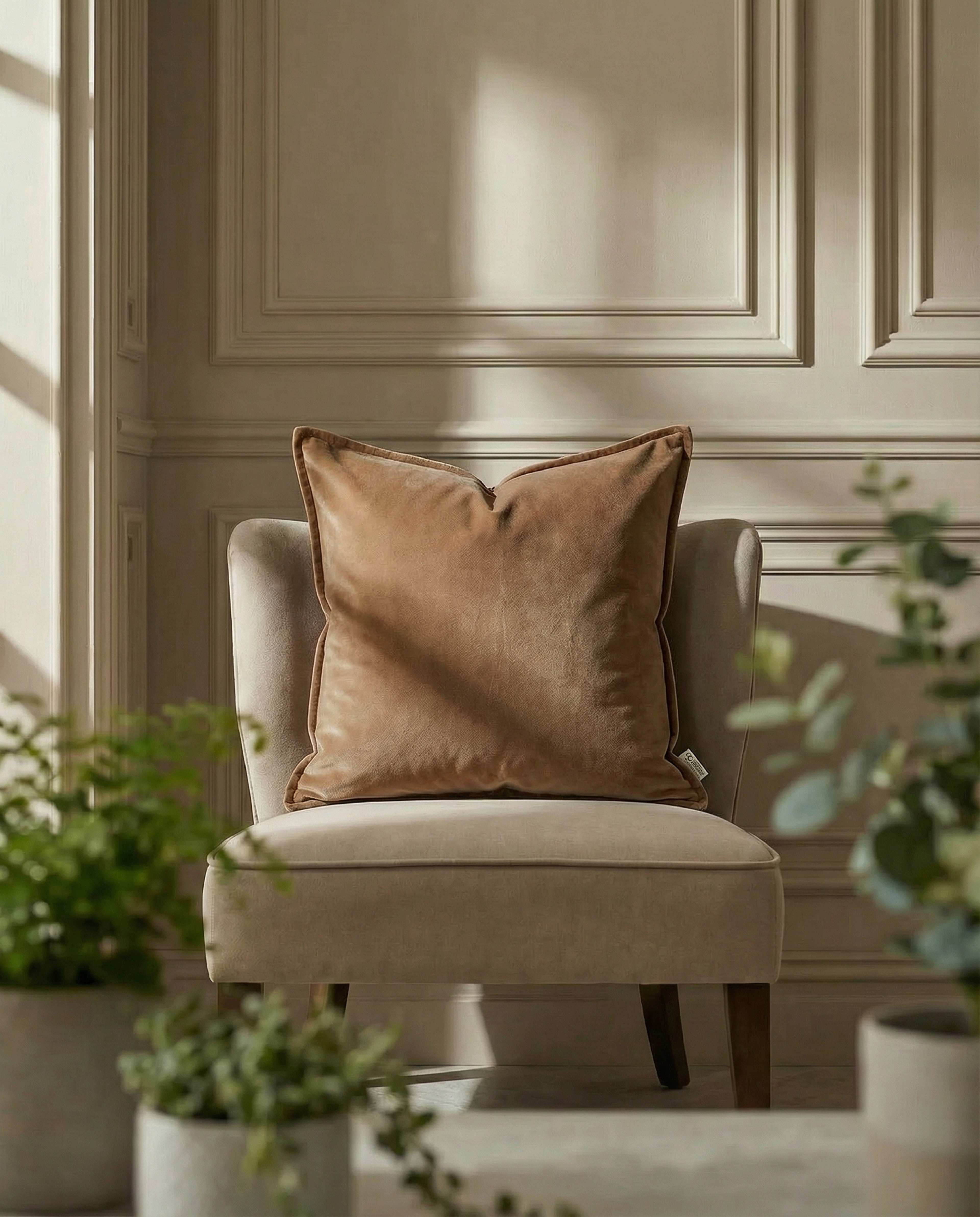 Classic Velvet, från Classic Collection, i färgen mocca. Klicka för att öppna bilden i stort format