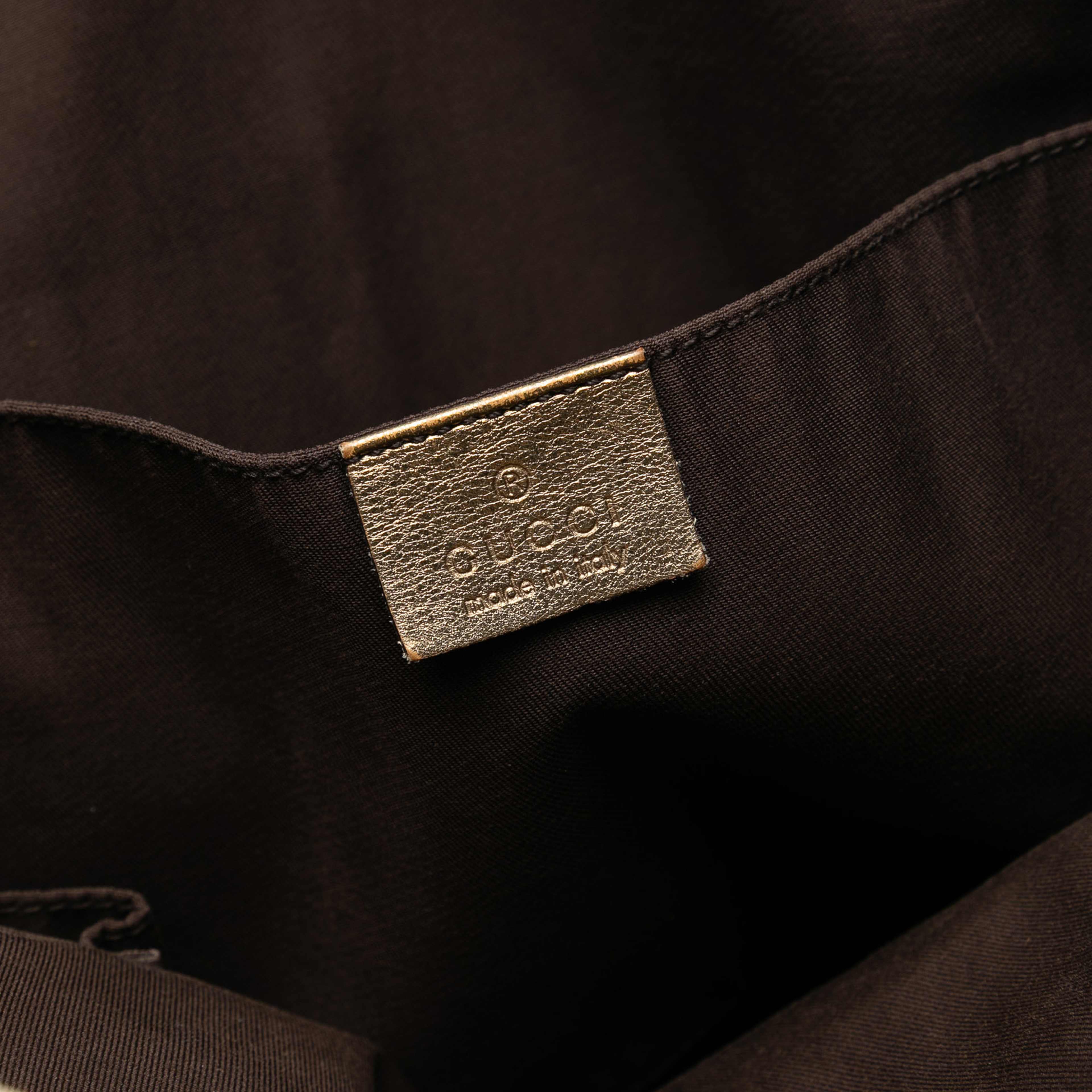 Gucci Gg Canvas Web Tote, från Luxclusif, i färgen beige. Klicka för att öppna bilden i stort format