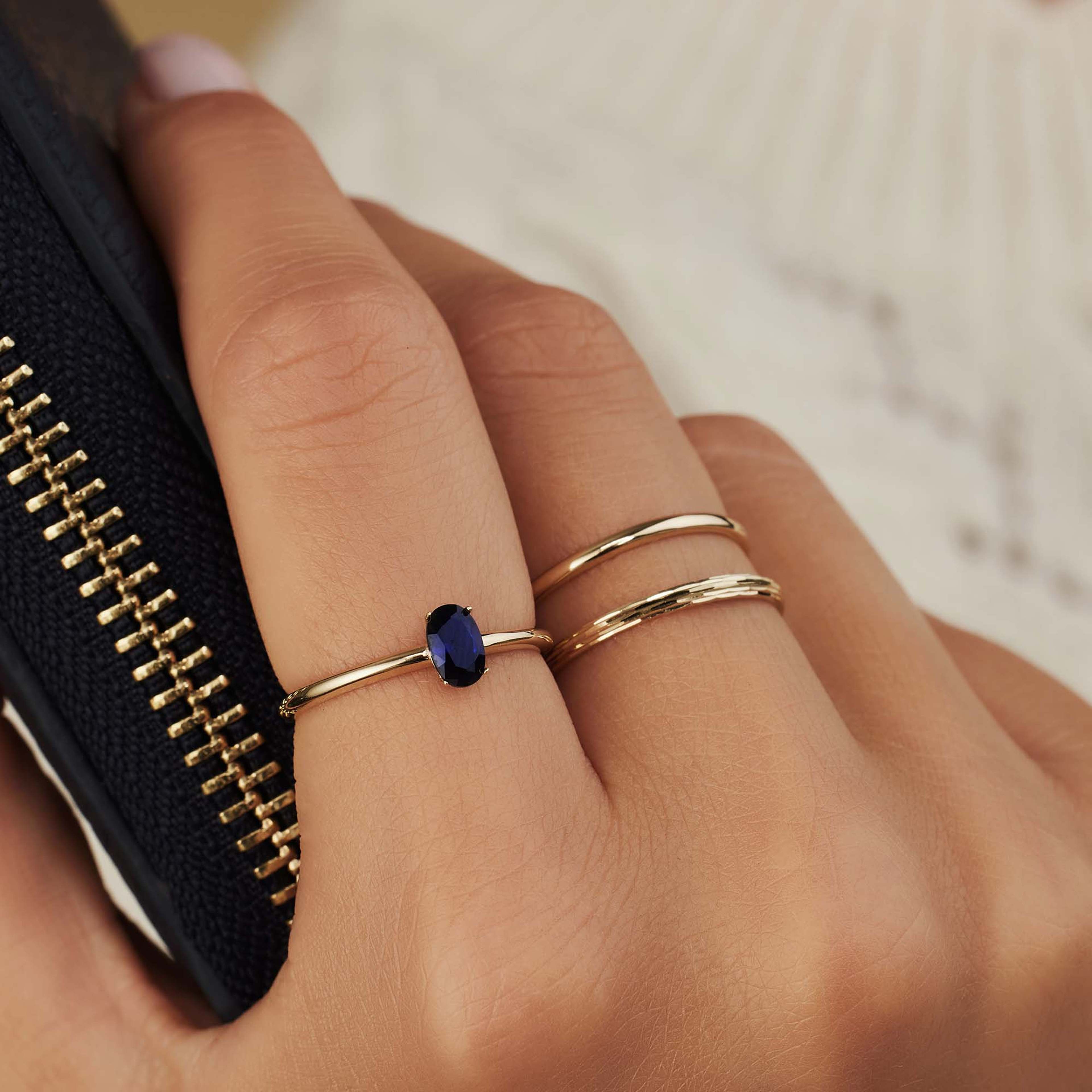 Baguette 14 Karat Guld Ring