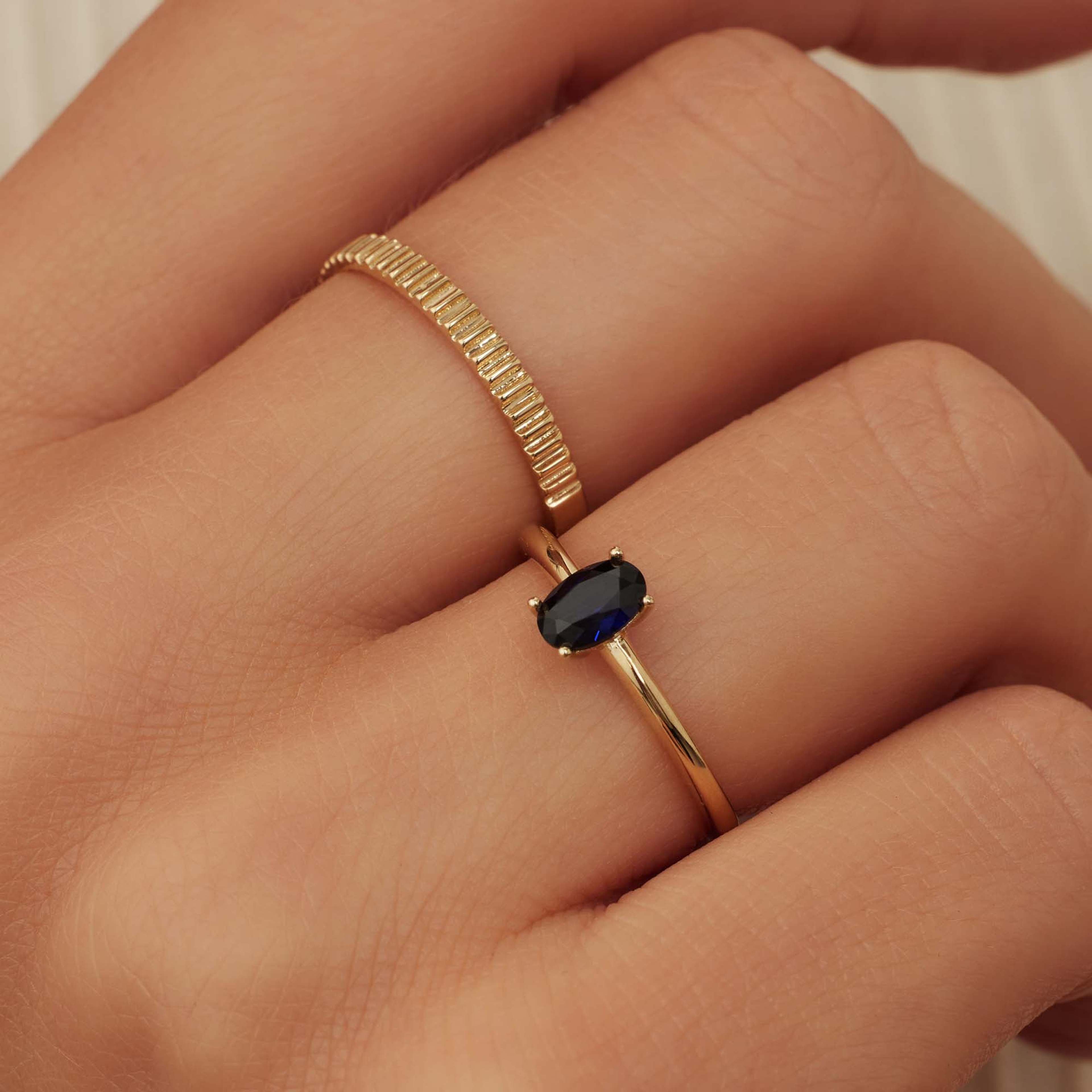 Baguette 14 Karat Guld Ring
