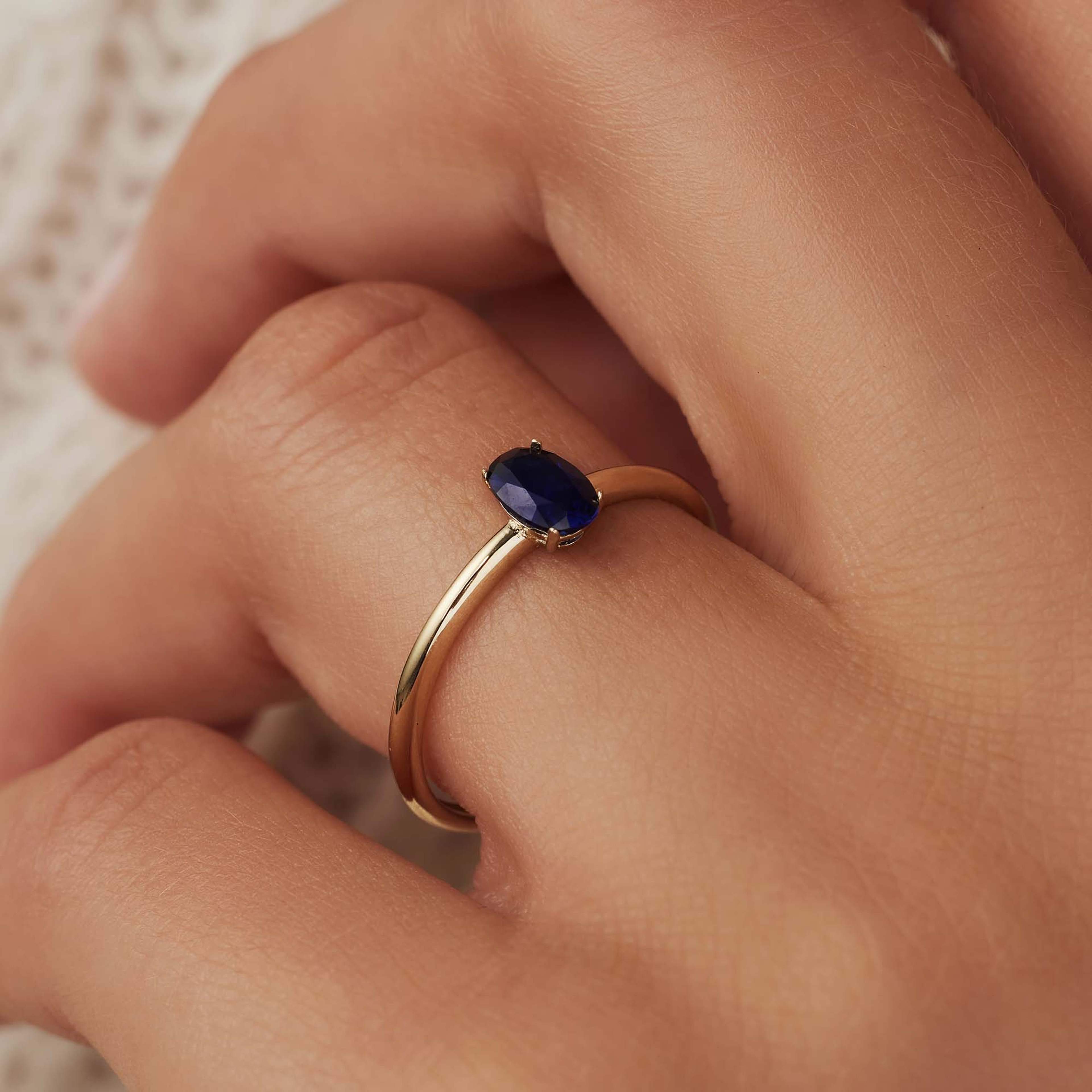 Baguette 14 Karat Guld Ring