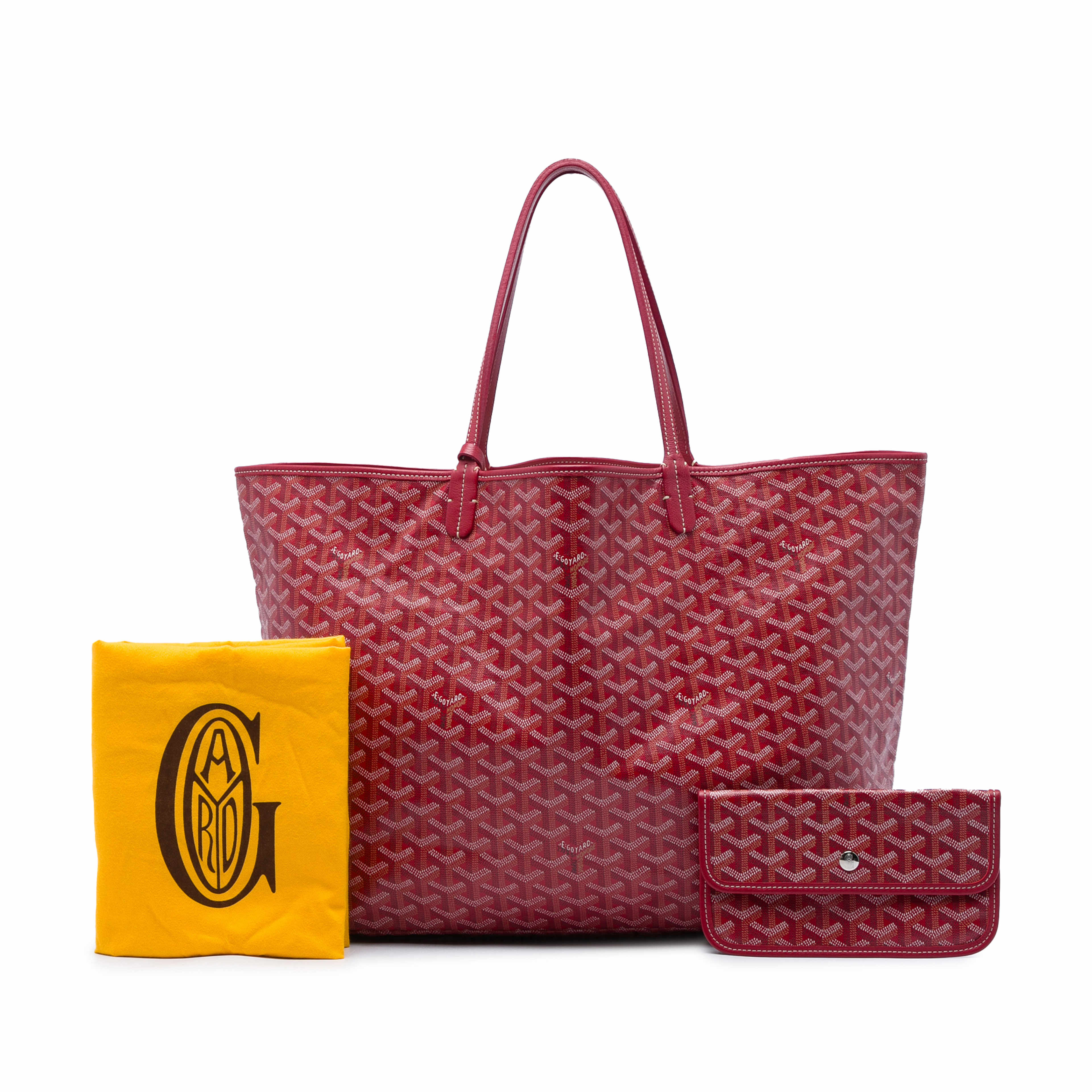 Goyard Goyardine Saint Louis Gm, från Luxclusif, i färgen röd. Klicka för att öppna bilden i stort format