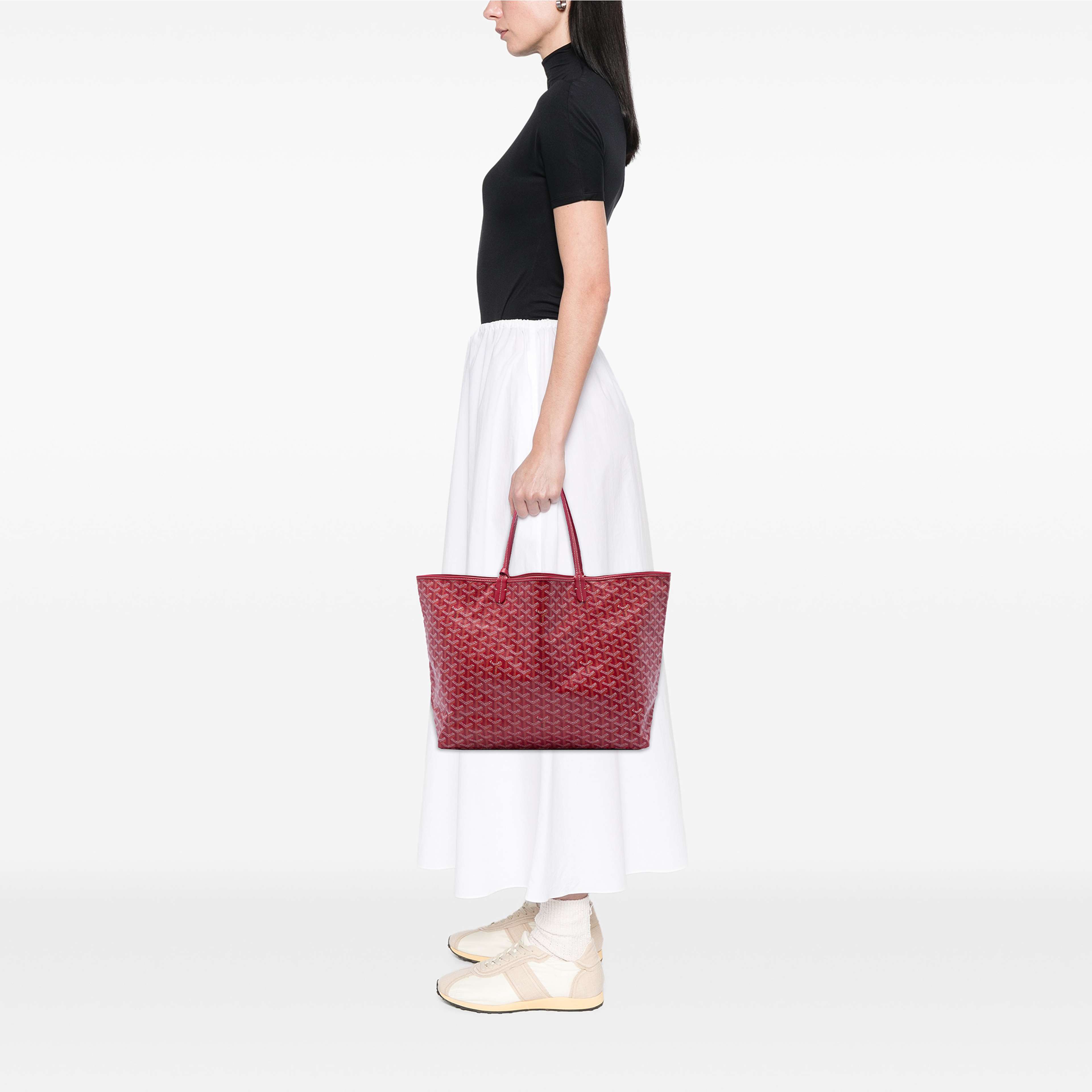 Goyard Goyardine Saint Louis Gm, från Luxclusif, i färgen röd. Klicka för att öppna bilden i stort format