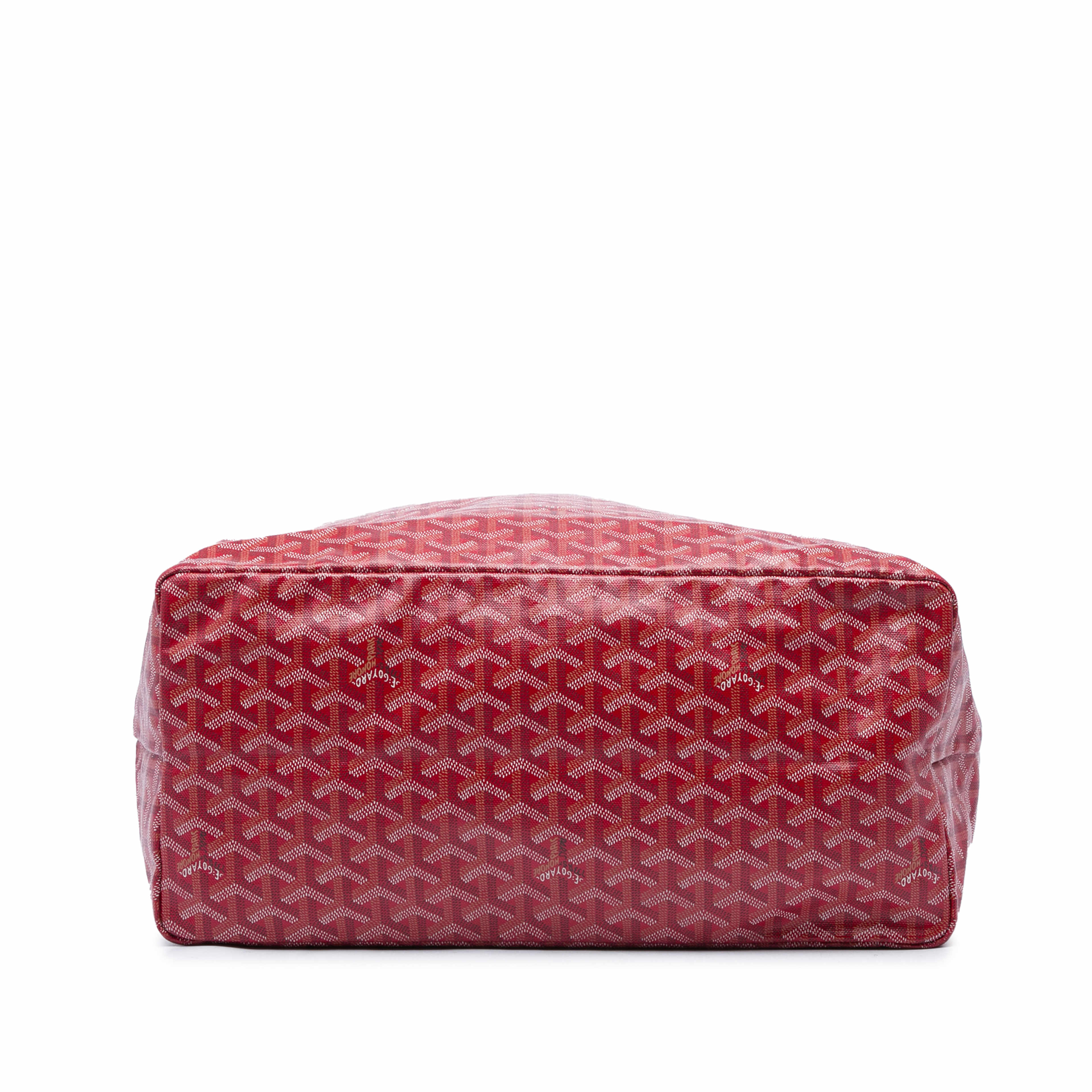 Goyard Goyardine Saint Louis Gm, från Luxclusif, i färgen röd. Klicka för att öppna bilden i stort format