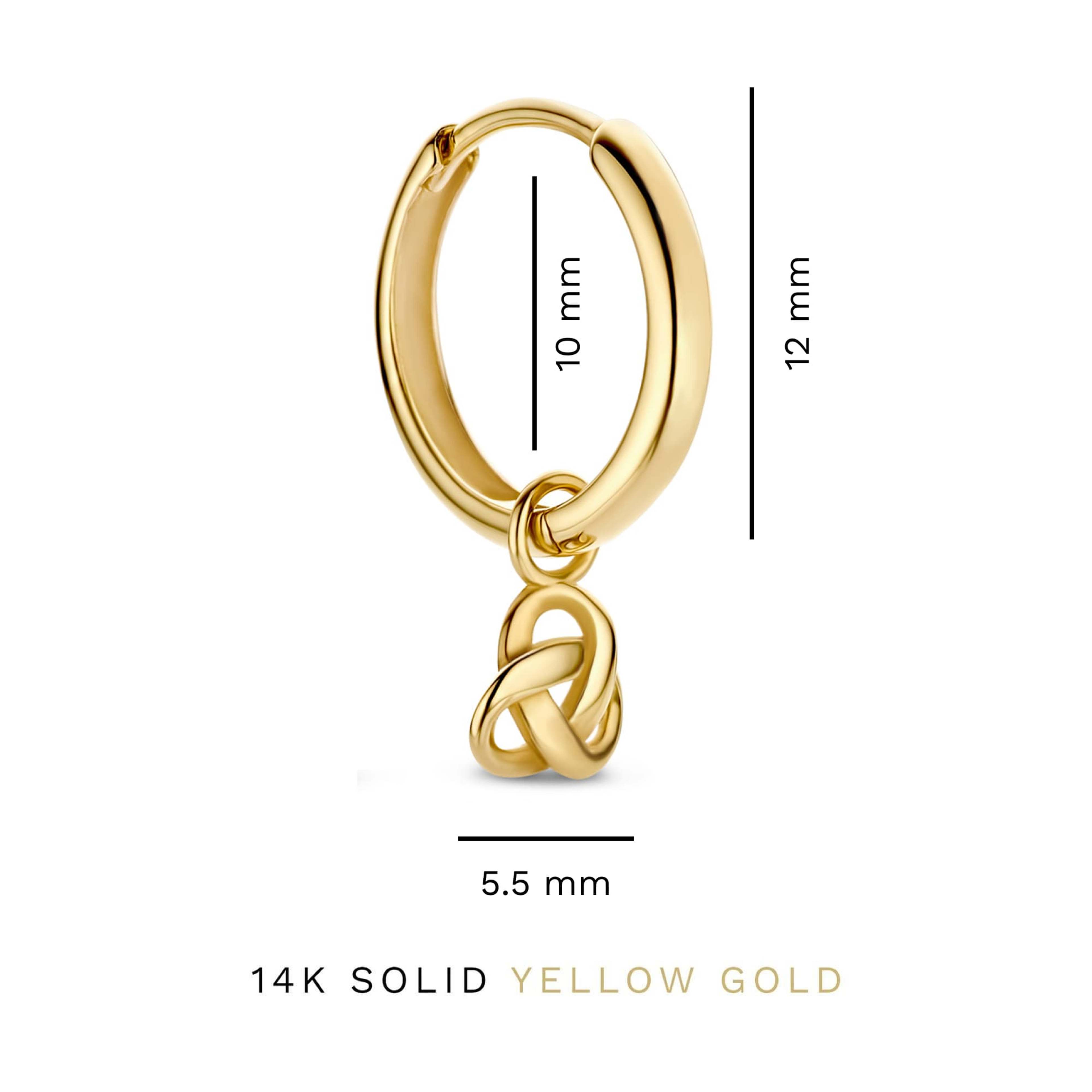 Rivoli 14 Karat Guld Creoler