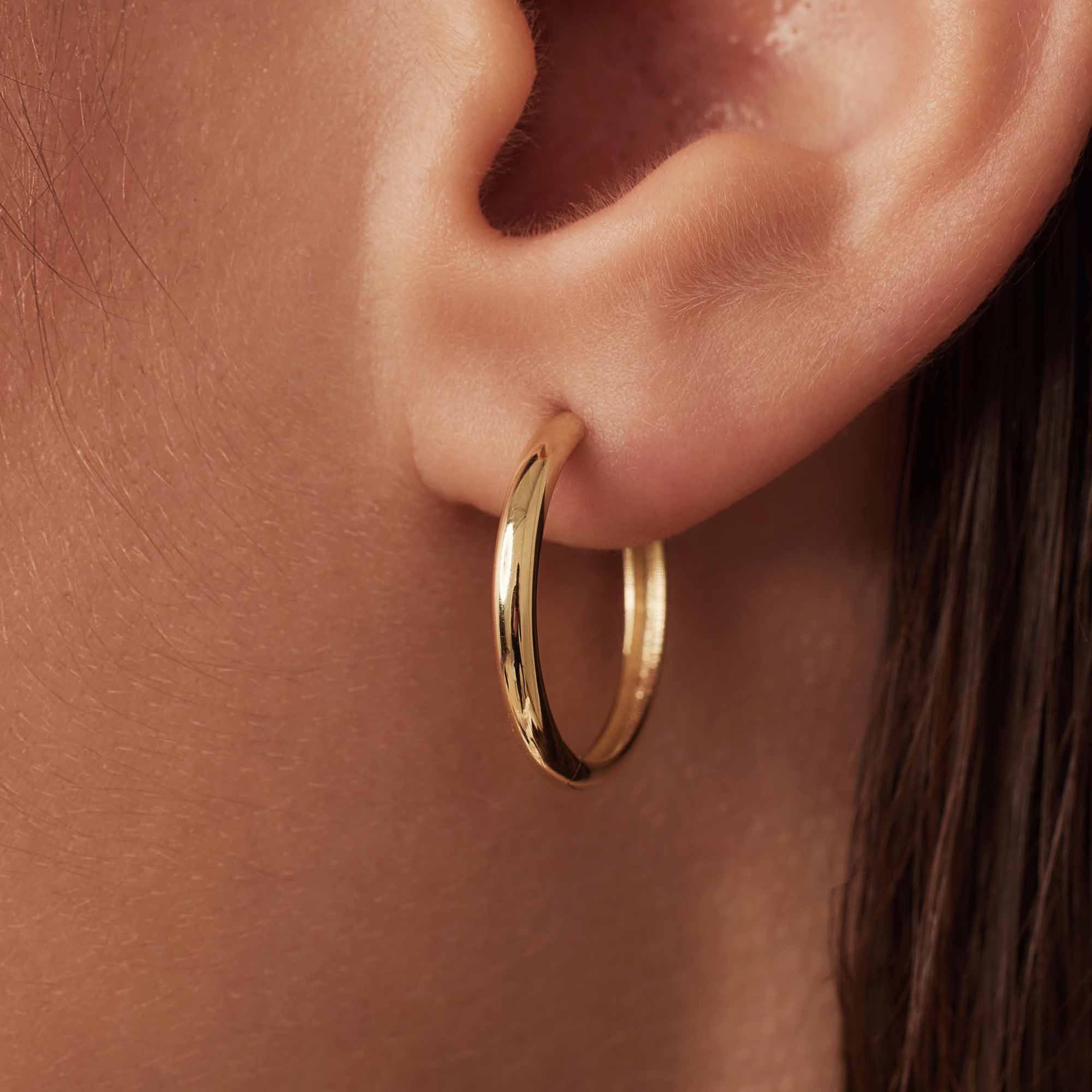 Rivoli 14 Karat Guld Creoler