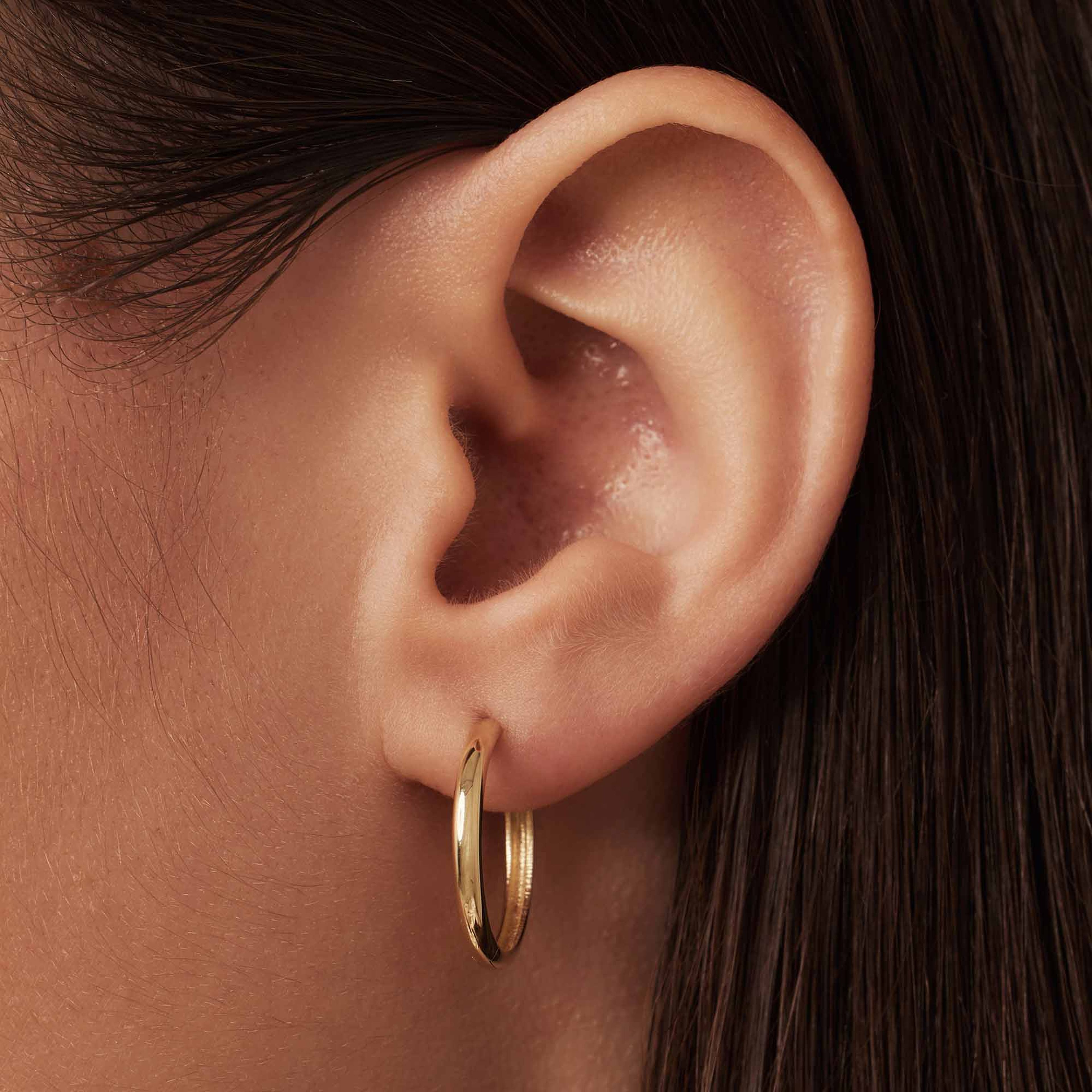 Rivoli 14 Karat Guld Creoler