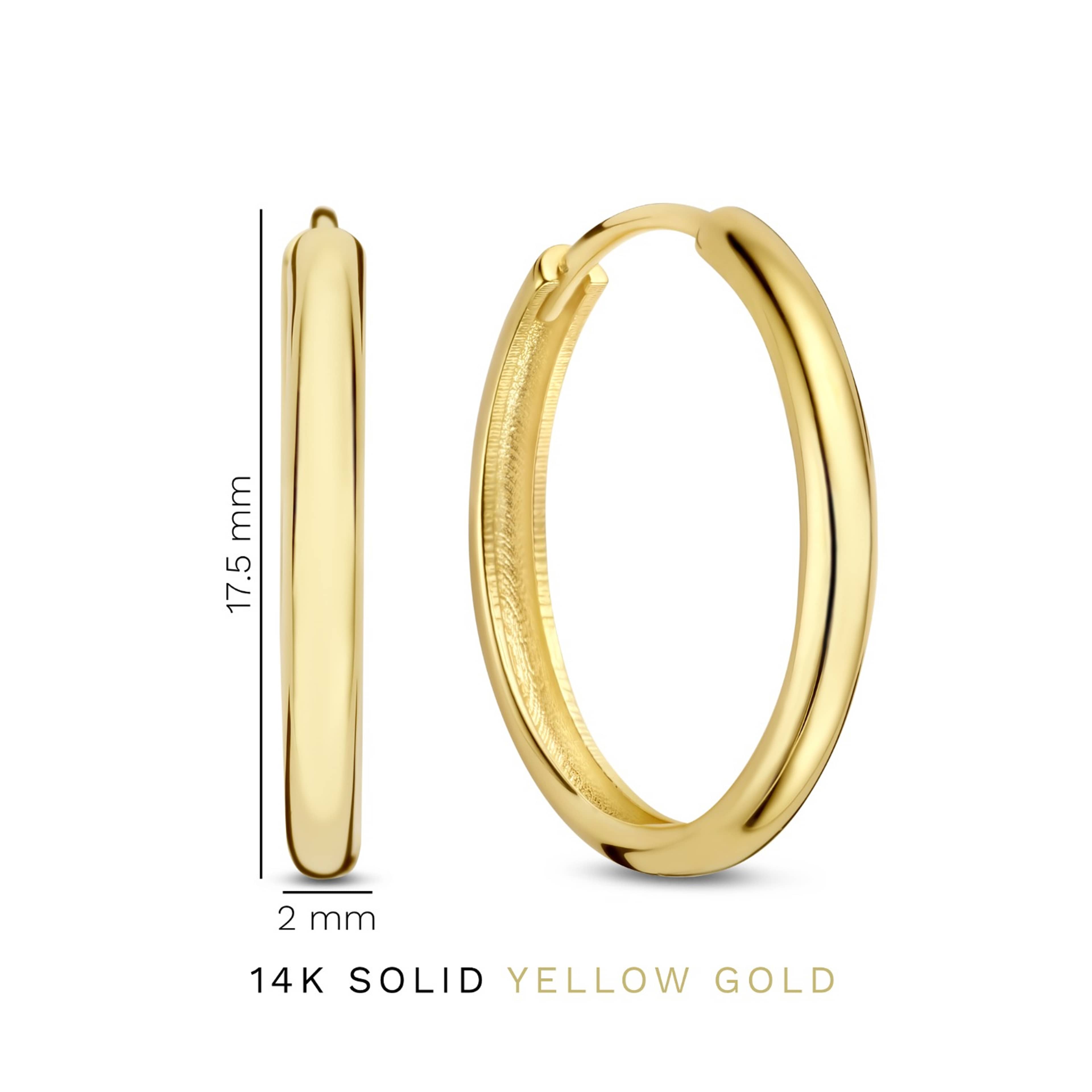 Rivoli 14 Karat Guld Creoler