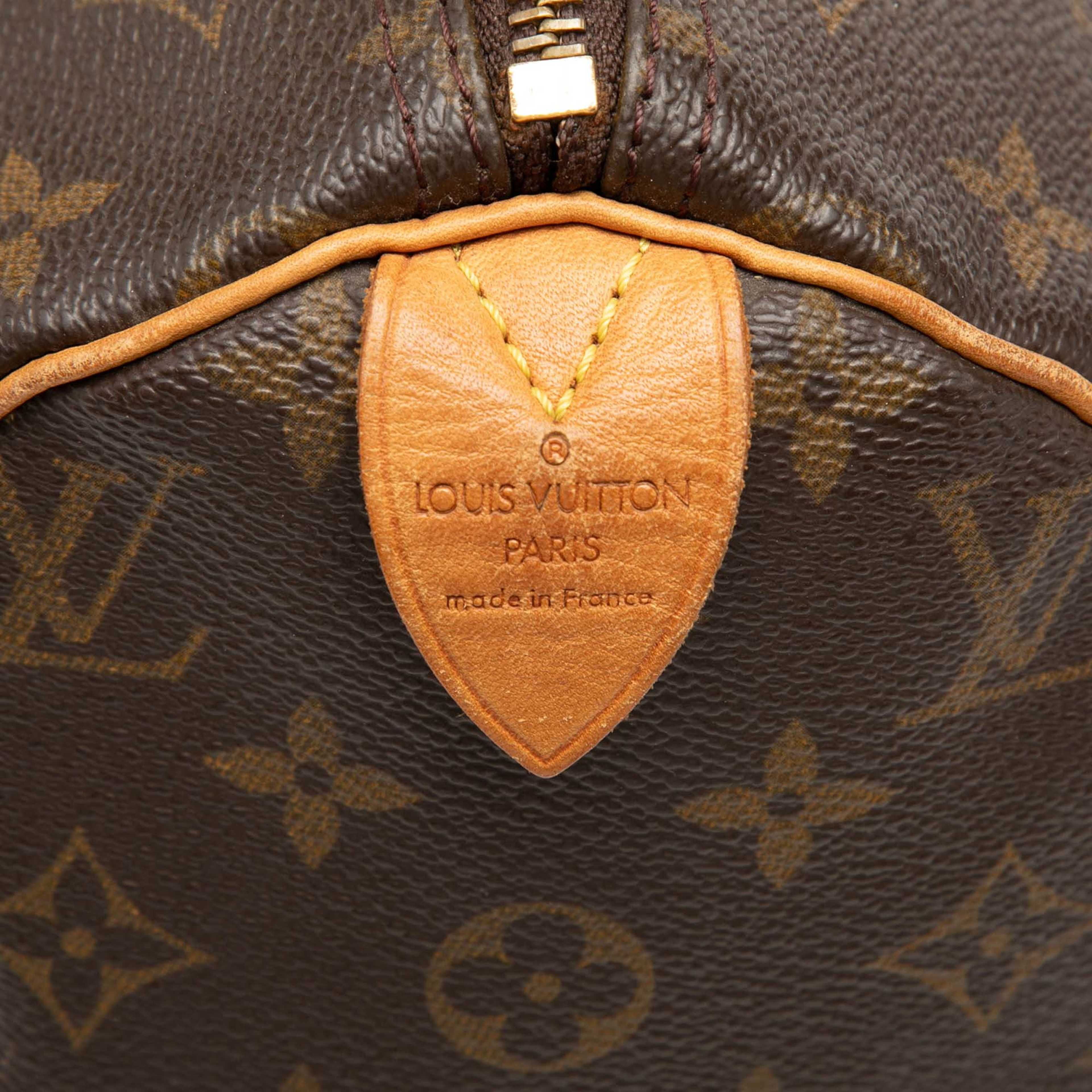 Louis Vuitton Monogram Speedy 30, från Luxclusif, i färgen brown. Klicka för att öppna bilden i stort format