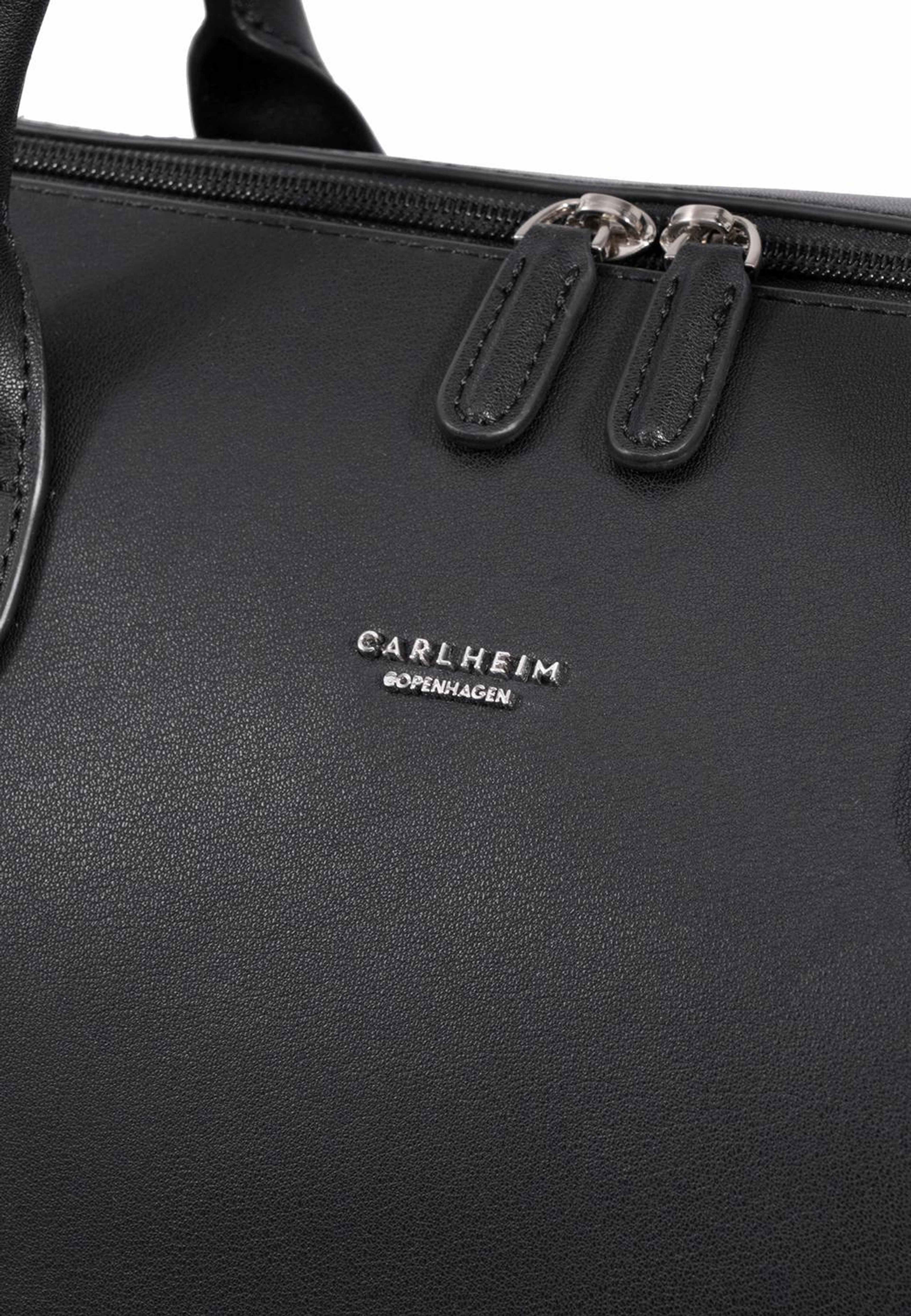 Voyage Weekendväska Läder, från Carlheim, i färgen svart. Klicka för att öppna bilden i stort format