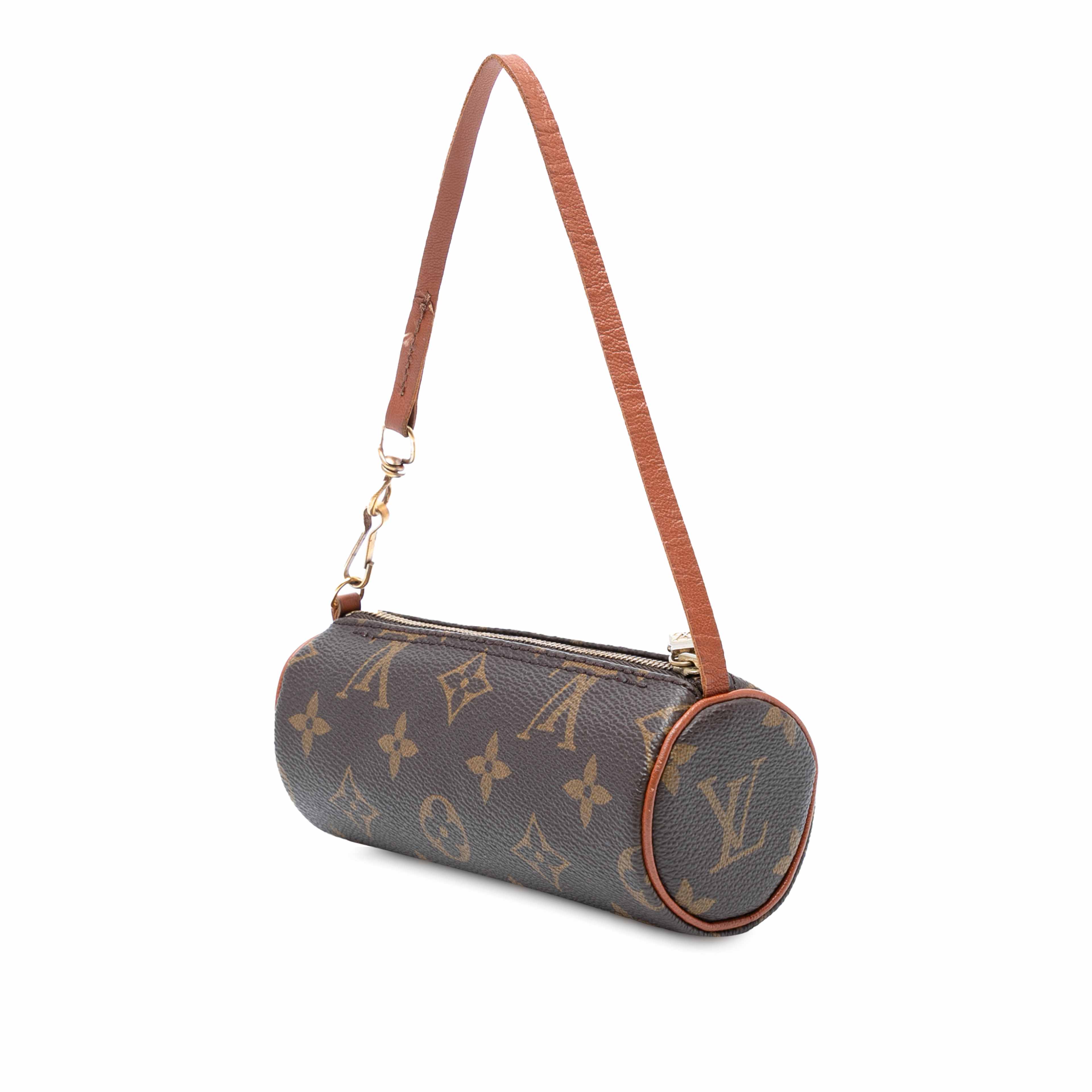 Louis Vuitton Monogram Papillon Pochette, från Luxclusif, i färgen brown. Klicka för att öppna bilden i stort format