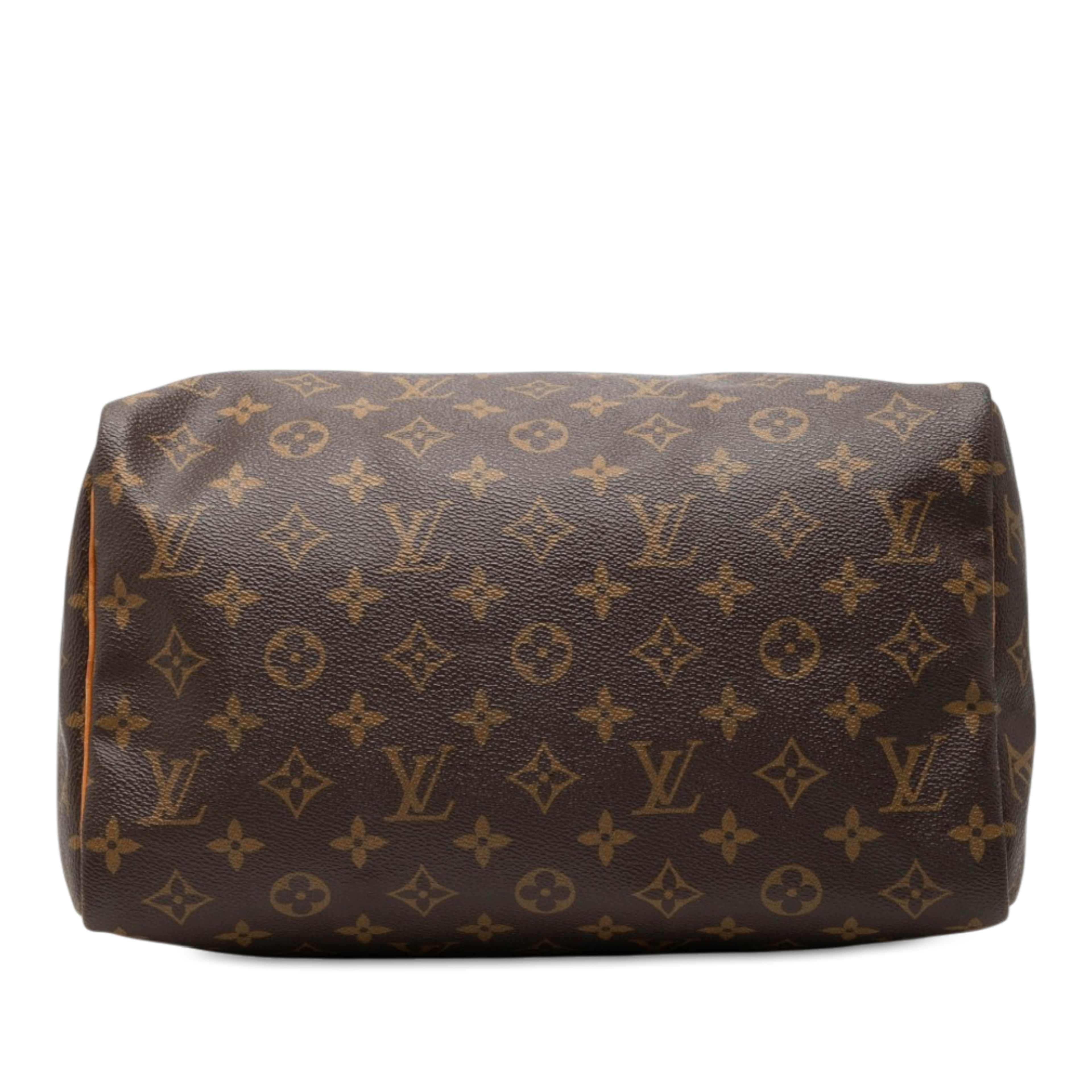 Louis Vuitton Monogram Speedy 30, från Luxclusif, i färgen brun. Klicka för att öppna bilden i stort format
