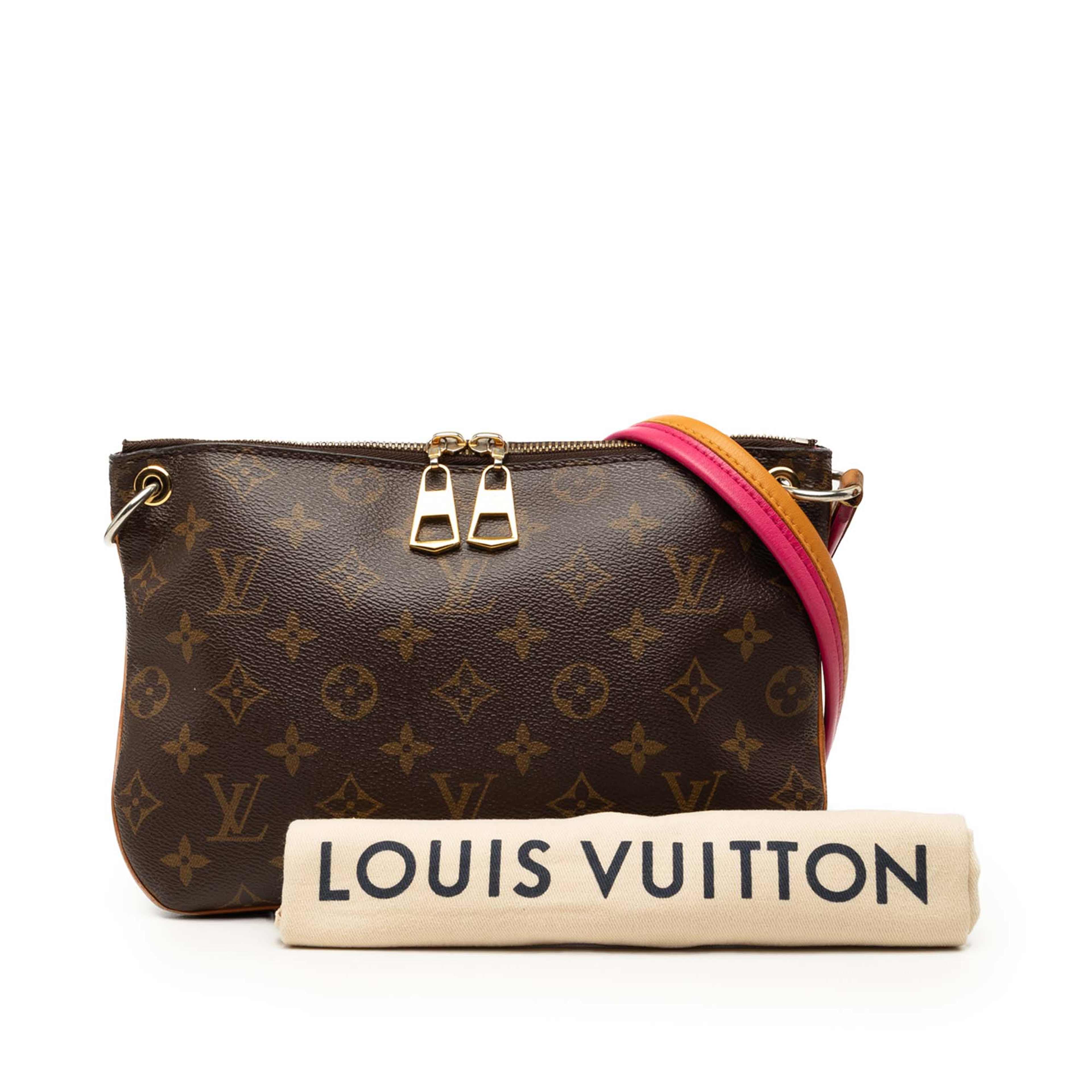 Louis Vuitton Monogram Lorette, från Luxclusif, i färgen brun. Klicka för att öppna bilden i stort format