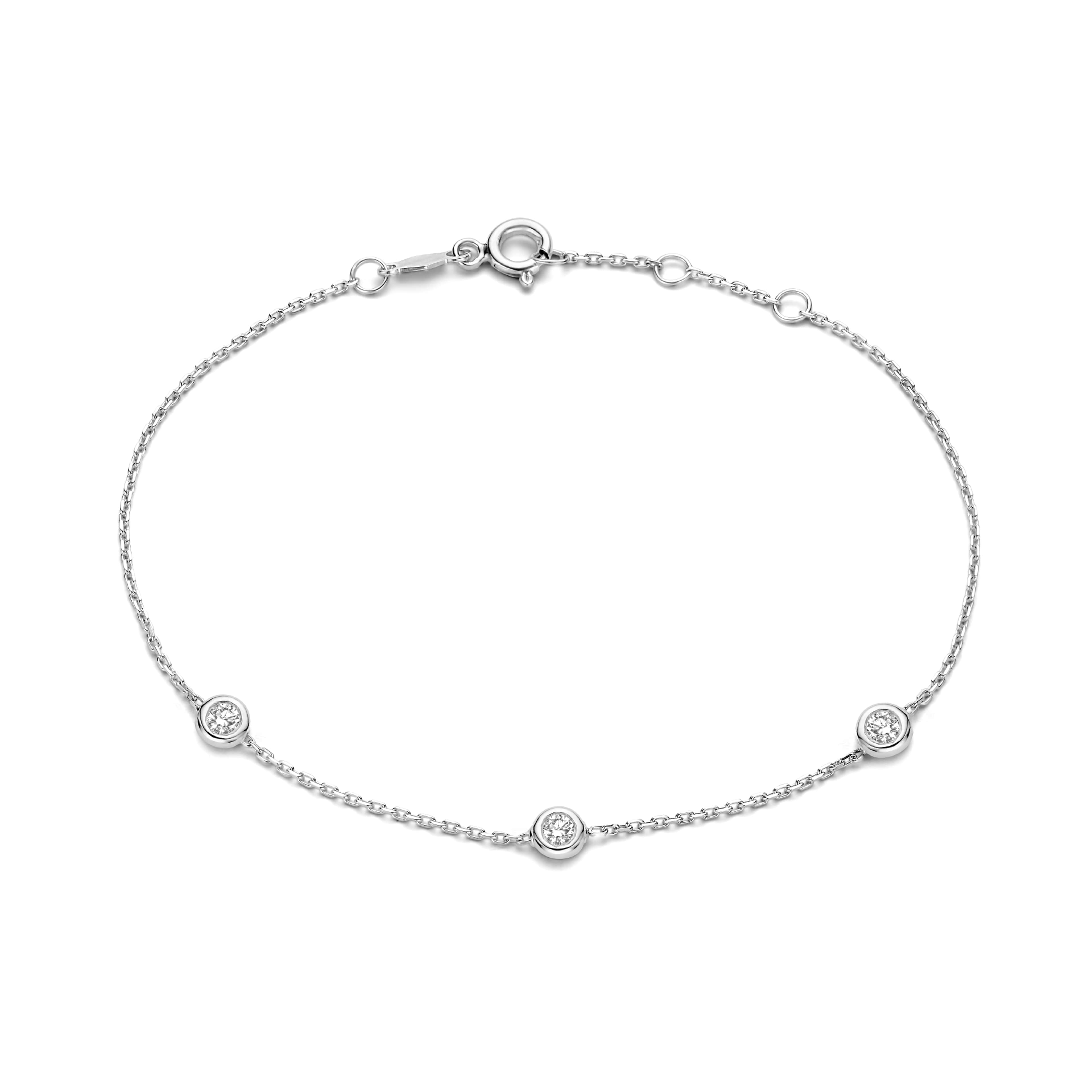 De La Paix Vitt Guld Armband